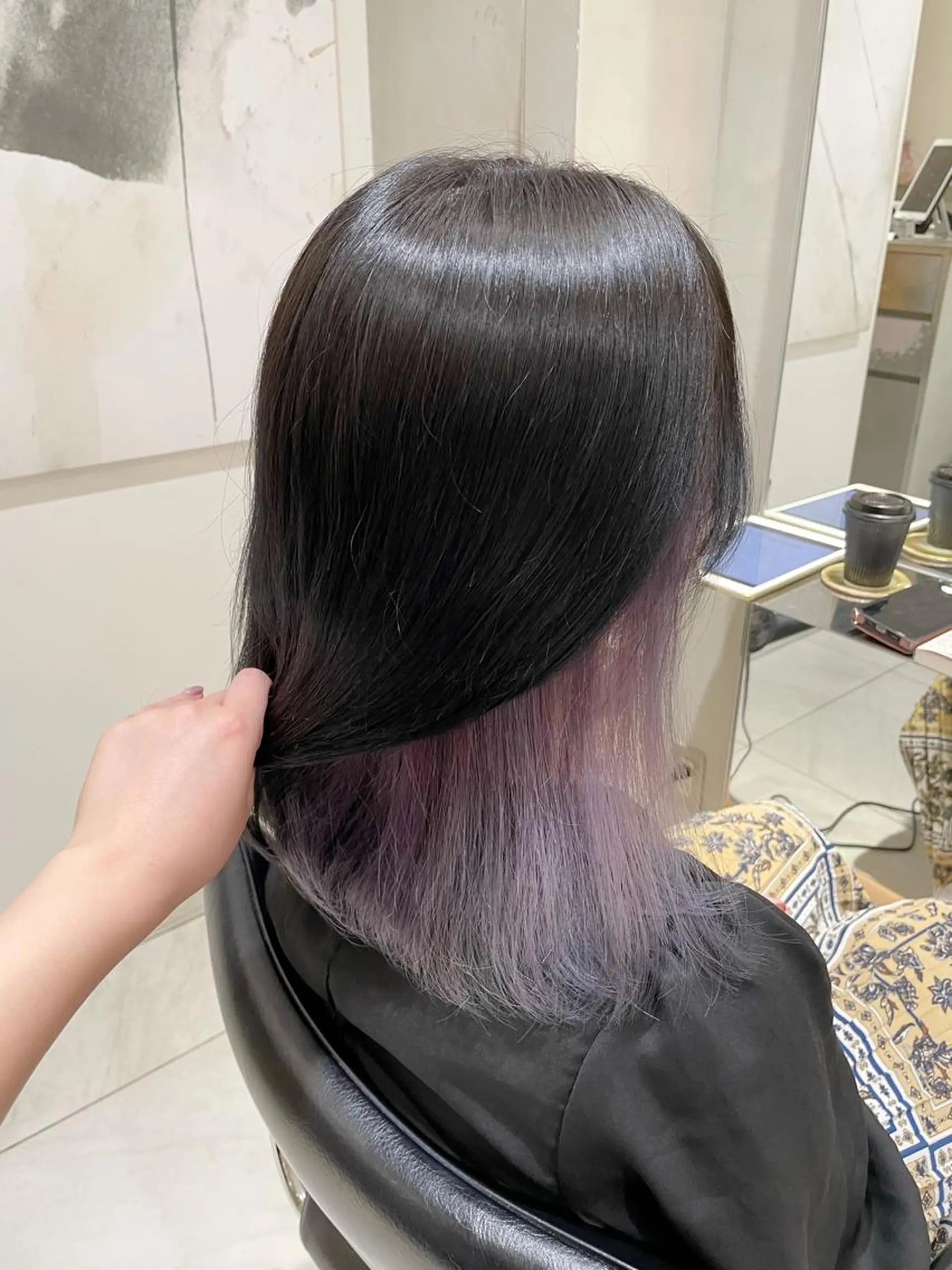 ミディアム カラー ヘアアレンジ 艶髪/レイヤーカット 🐣misakiのヘアスタイル