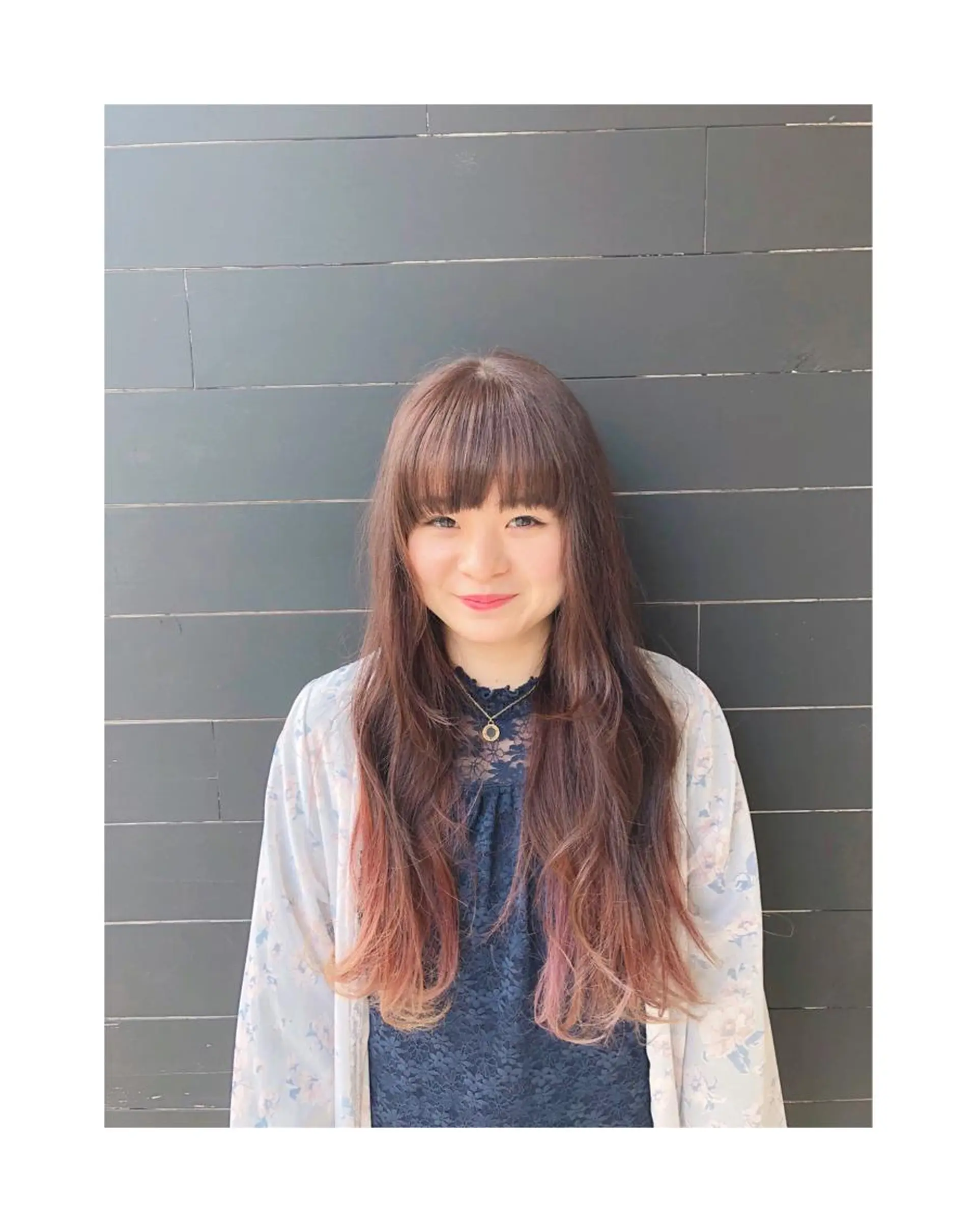 ロング カラー カット ヘアカラー kohatsu こはっちゃんのネイルデザイン