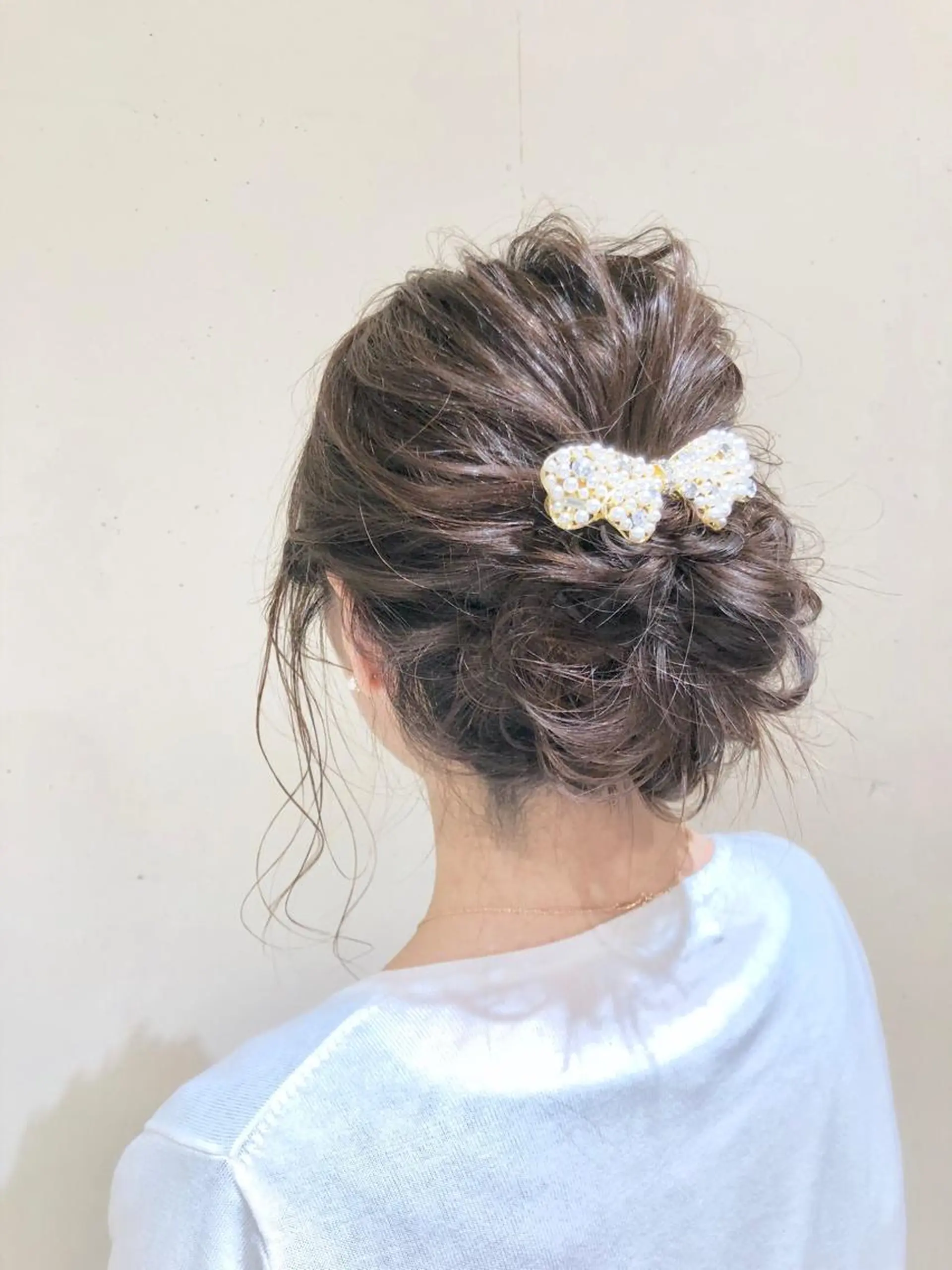 ミディアム カラー パーマ ヘアアレンジ ミディアムパーマ バレイヤージュ 黒髪 グラデーションカラー グレージュ 【ツヤ髪美容師】 ツダケイスケのヘアスタイル