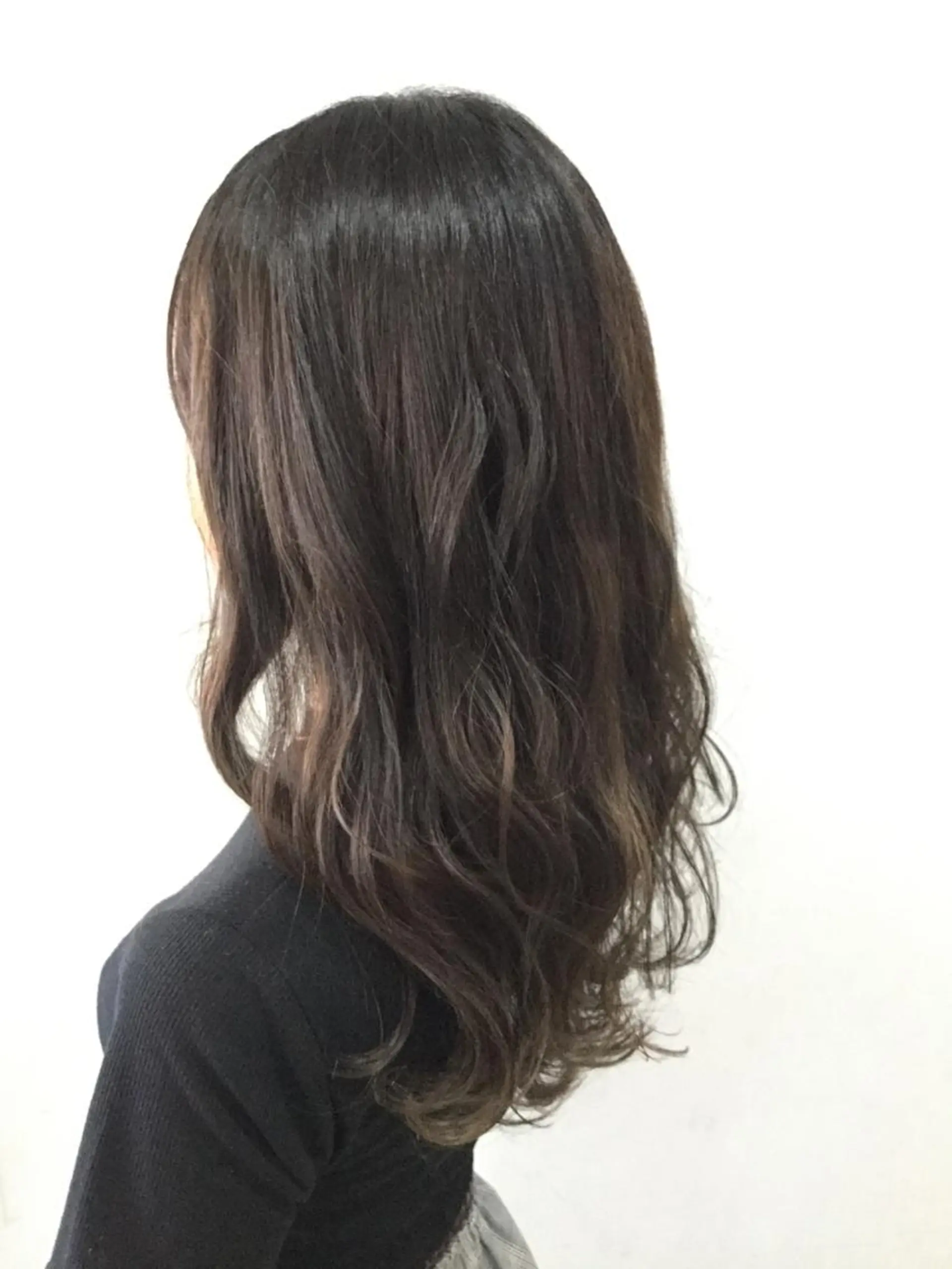 ロング カラー ヘアアレンジ 脱白髪染め美容師 竹内涼乃のヘアスタイル