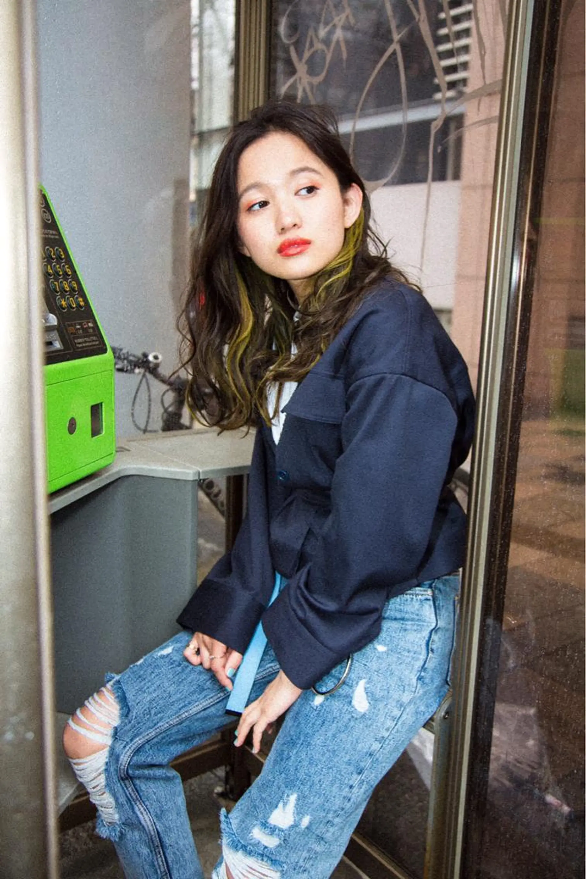 ロング カラー インナーカラー 砂川 航のヘアスタイル