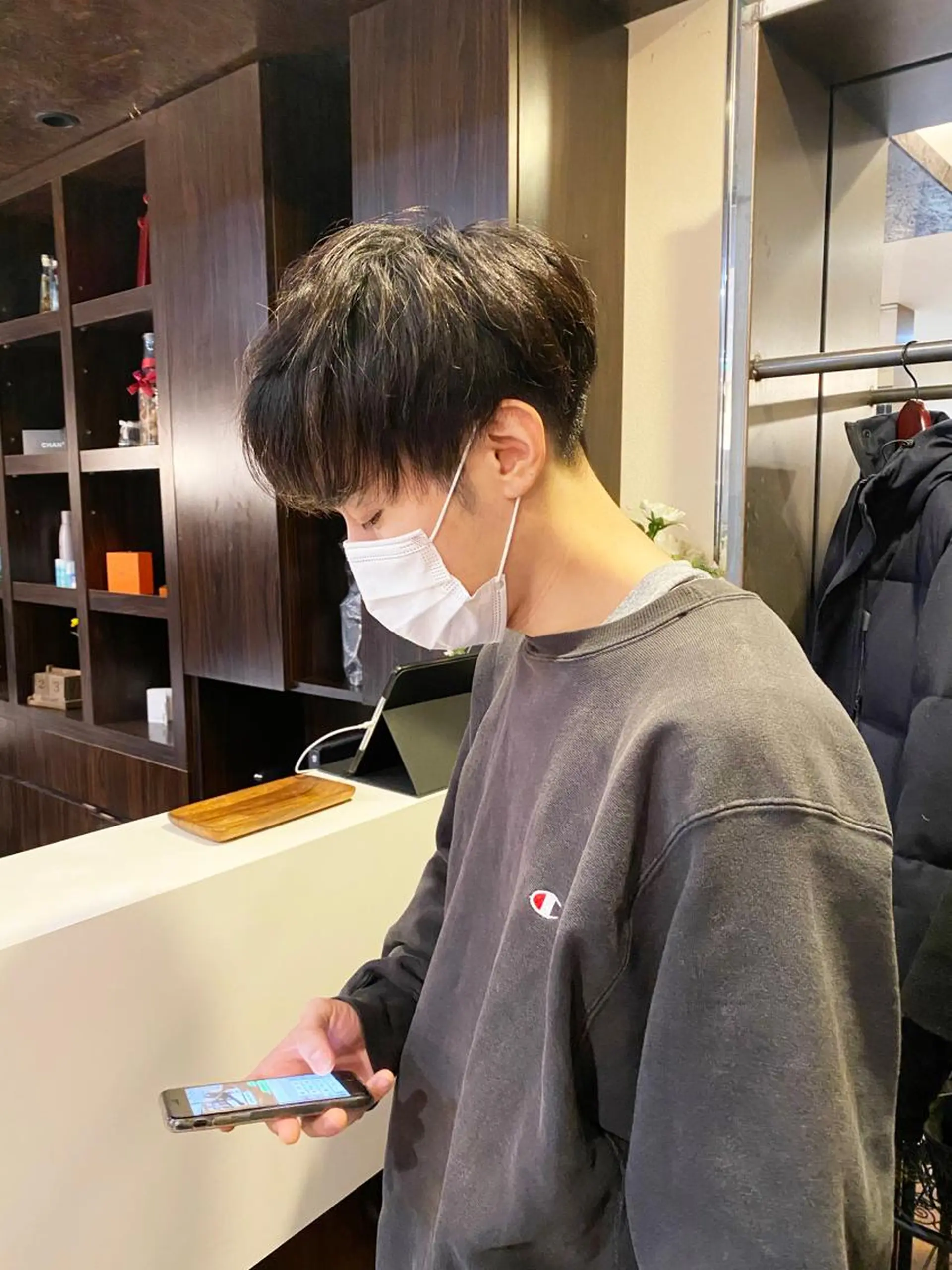 ショート メンズ マッシュ ショートヘア カット 三瓶 智広のヘアスタイル