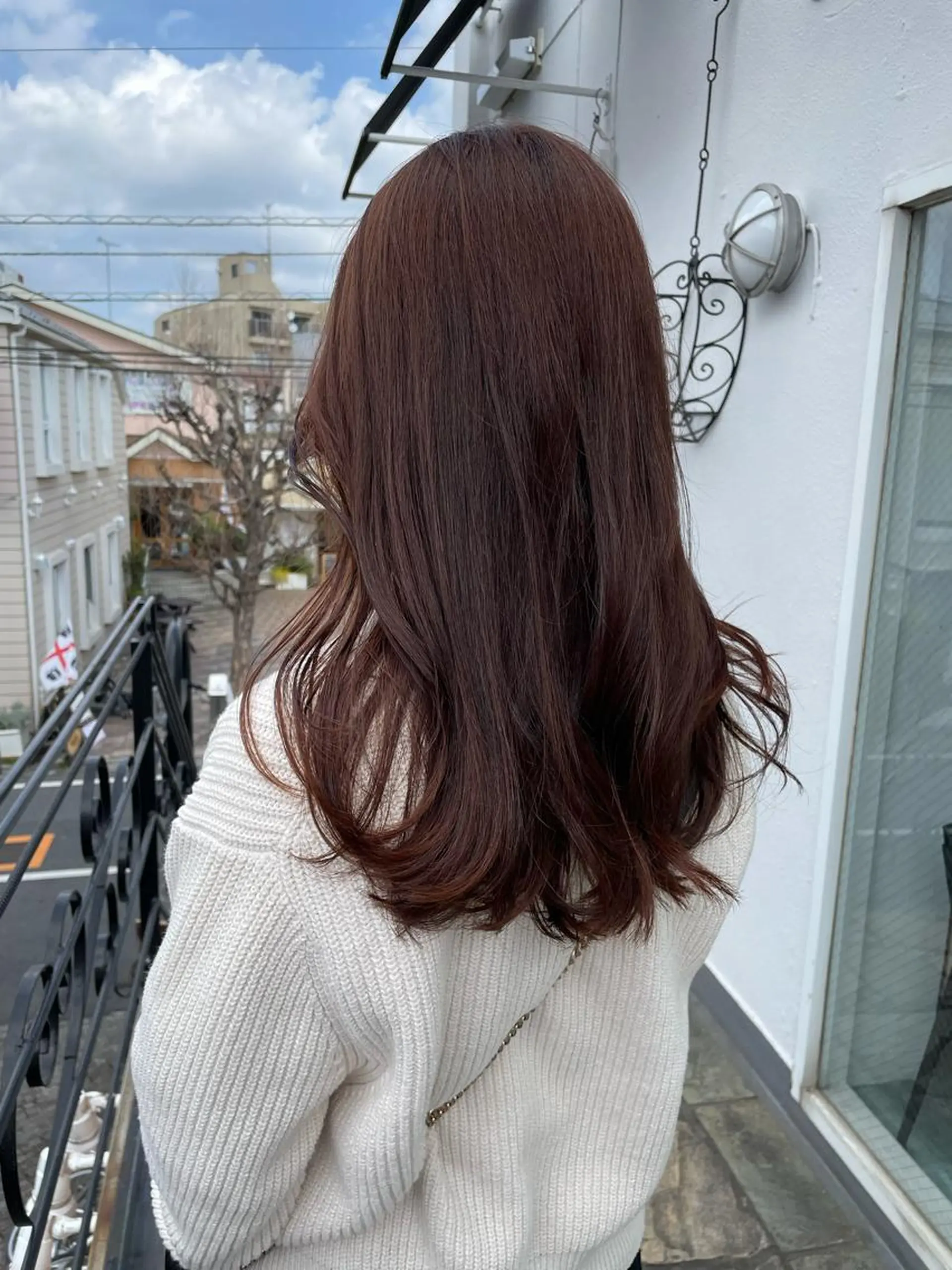 ロング カラー カット ヘアカラー トリートメント 平 ちひろのヘアスタイル