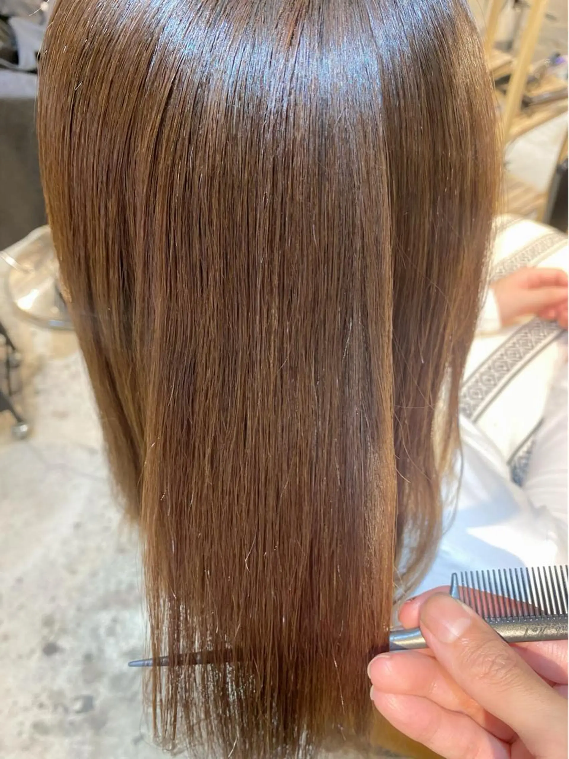 セミロング パーマ 縮毛矯正 トリートメント 縮毛矯正/髪質改善 表参道/千田大地のヘアスタイル