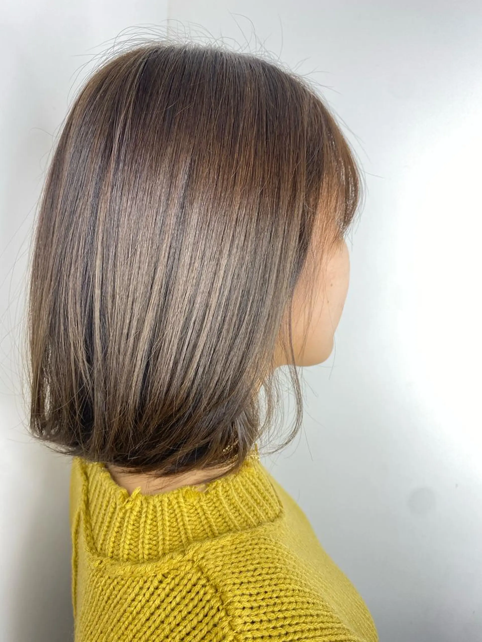 カラー ブリーチ ブリーチなしカラー 河原 亜樹のヘアスタイル