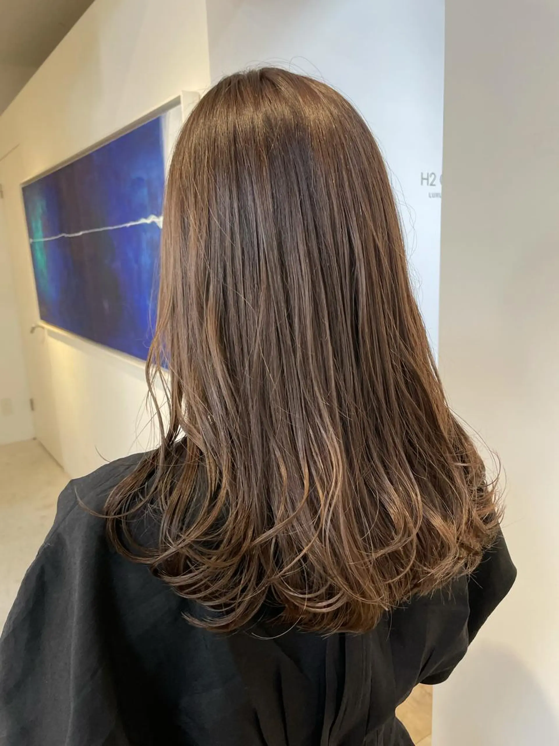 セミロング カット ヘアカラー トリートメント 齋藤 巧のヘアスタイル