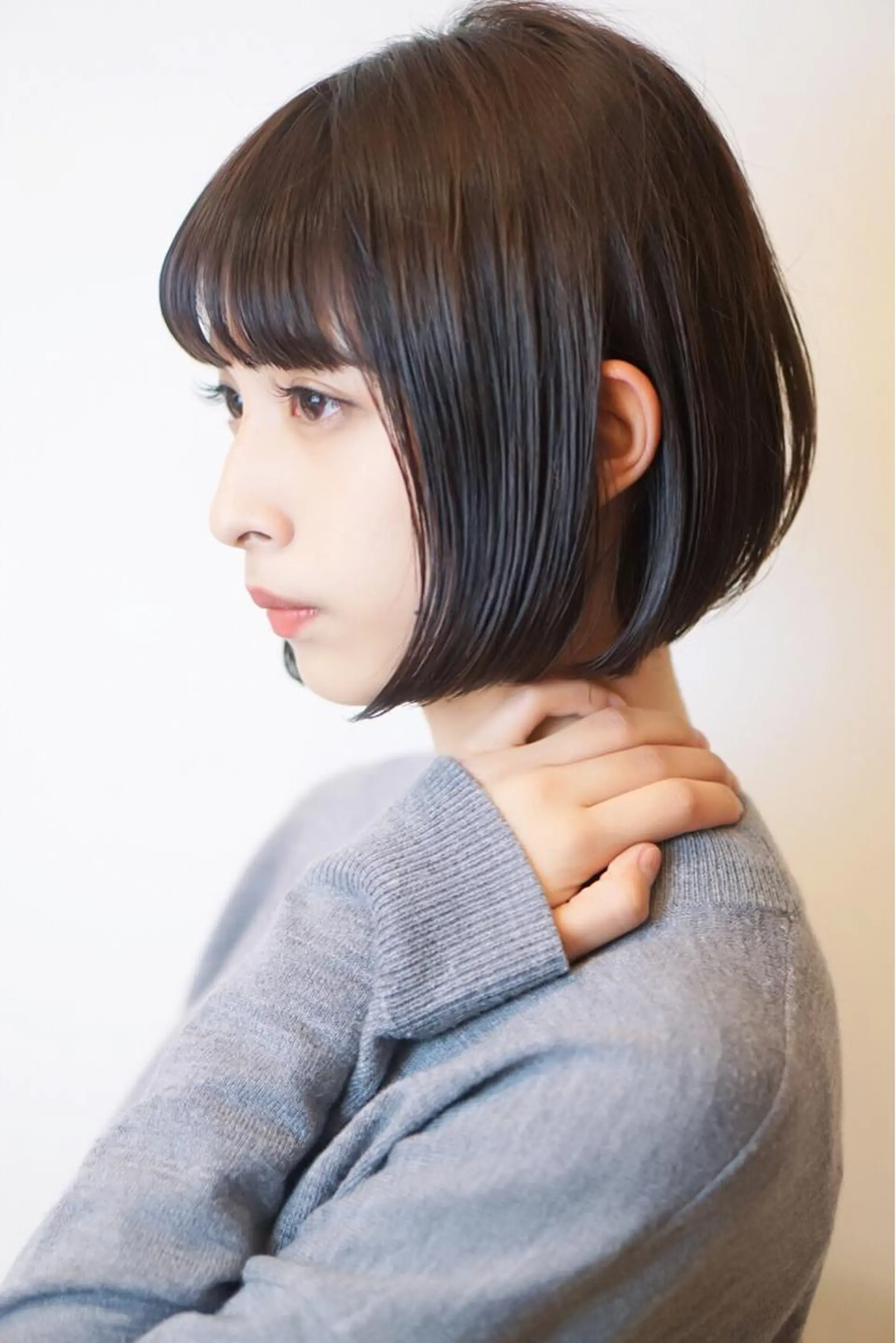 ショート カラー ボブ くびれヘア ディレクター ノナカのヘアスタイル