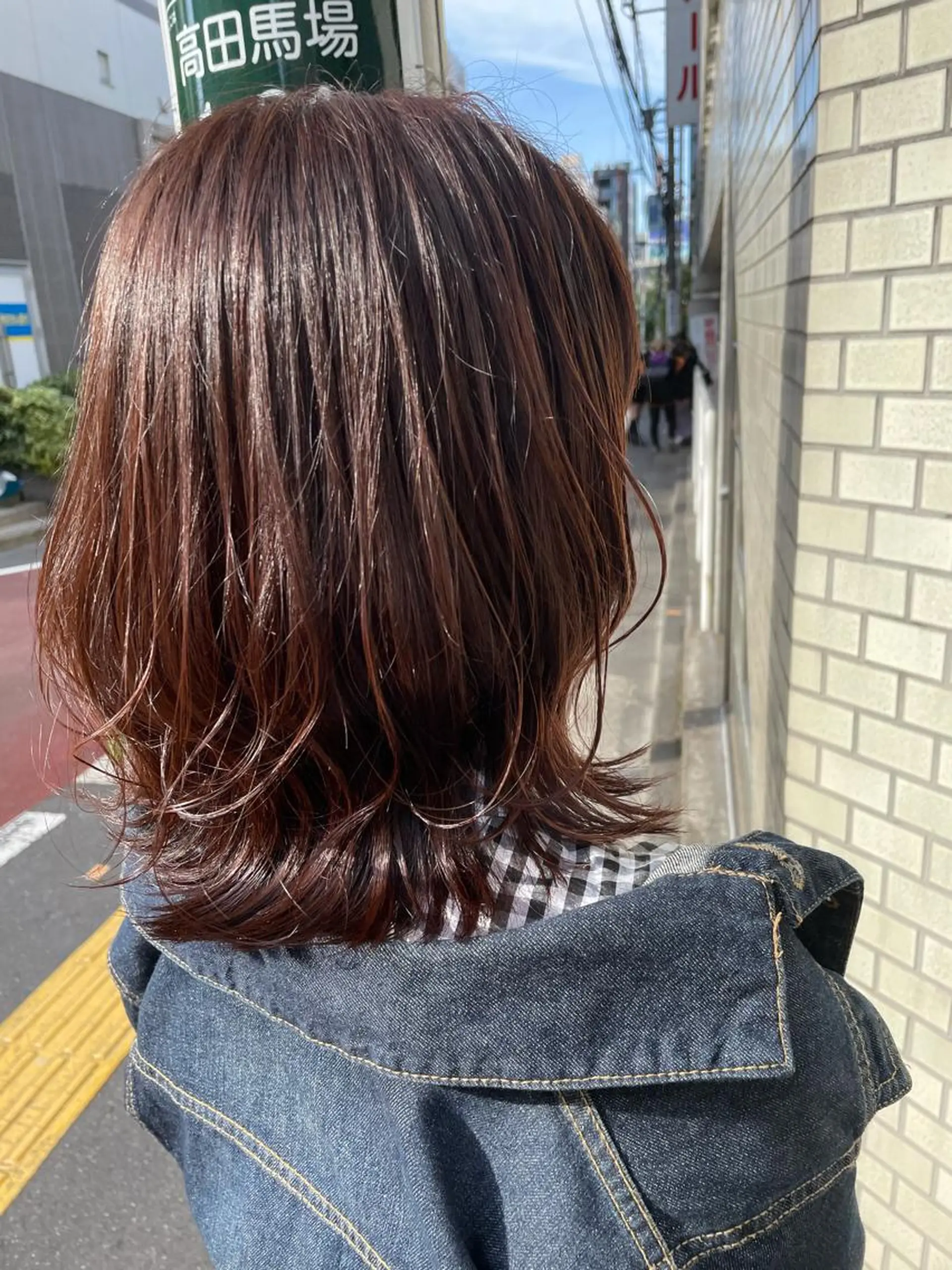 ミディアム カラー ブリーチ 透明感カラー ブリーチなしカラー PROGRESS Harukiのヘアスタイル