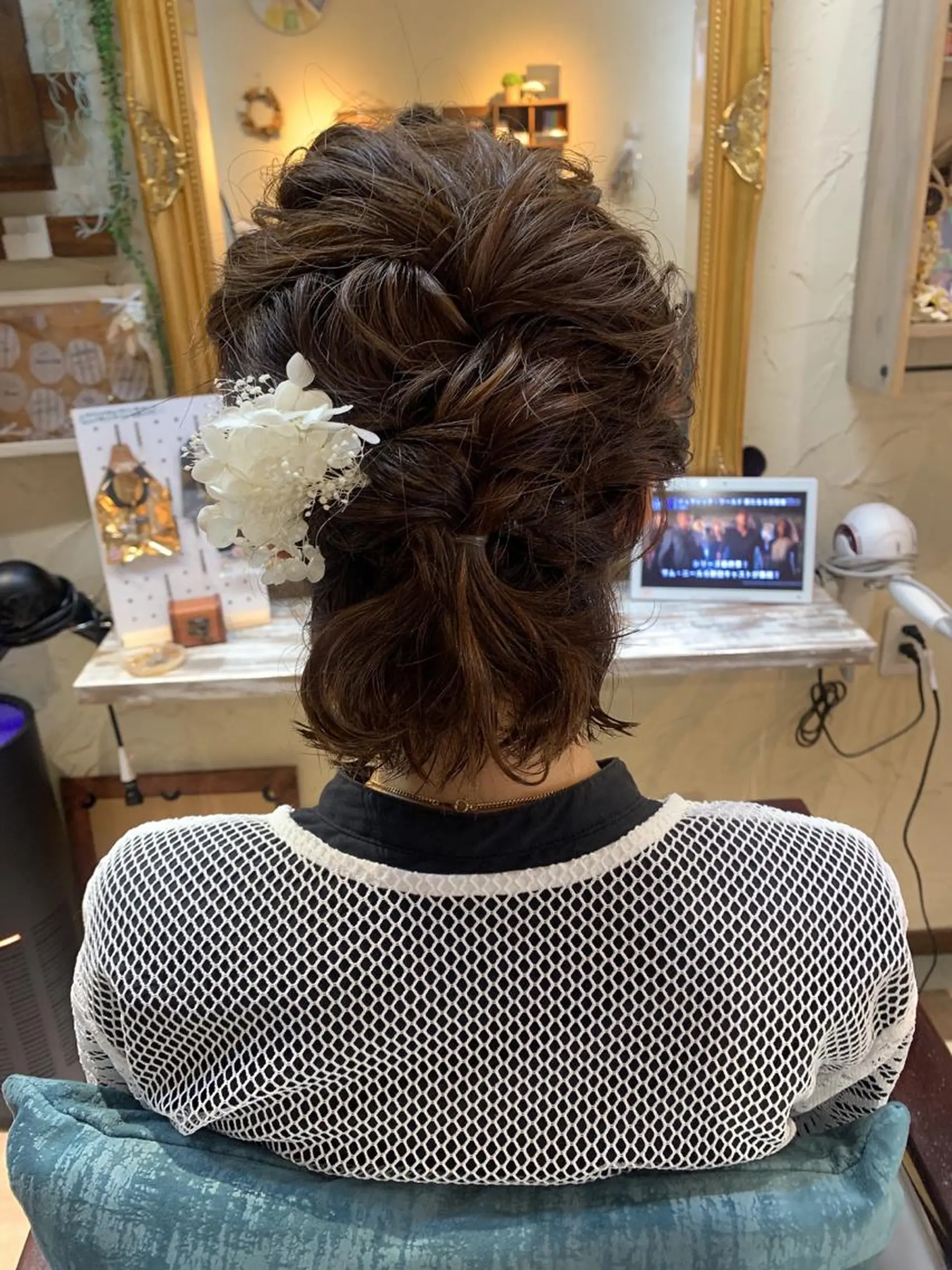 ショート ヘアアレンジ ヘアセット 林 友美のヘアスタイル