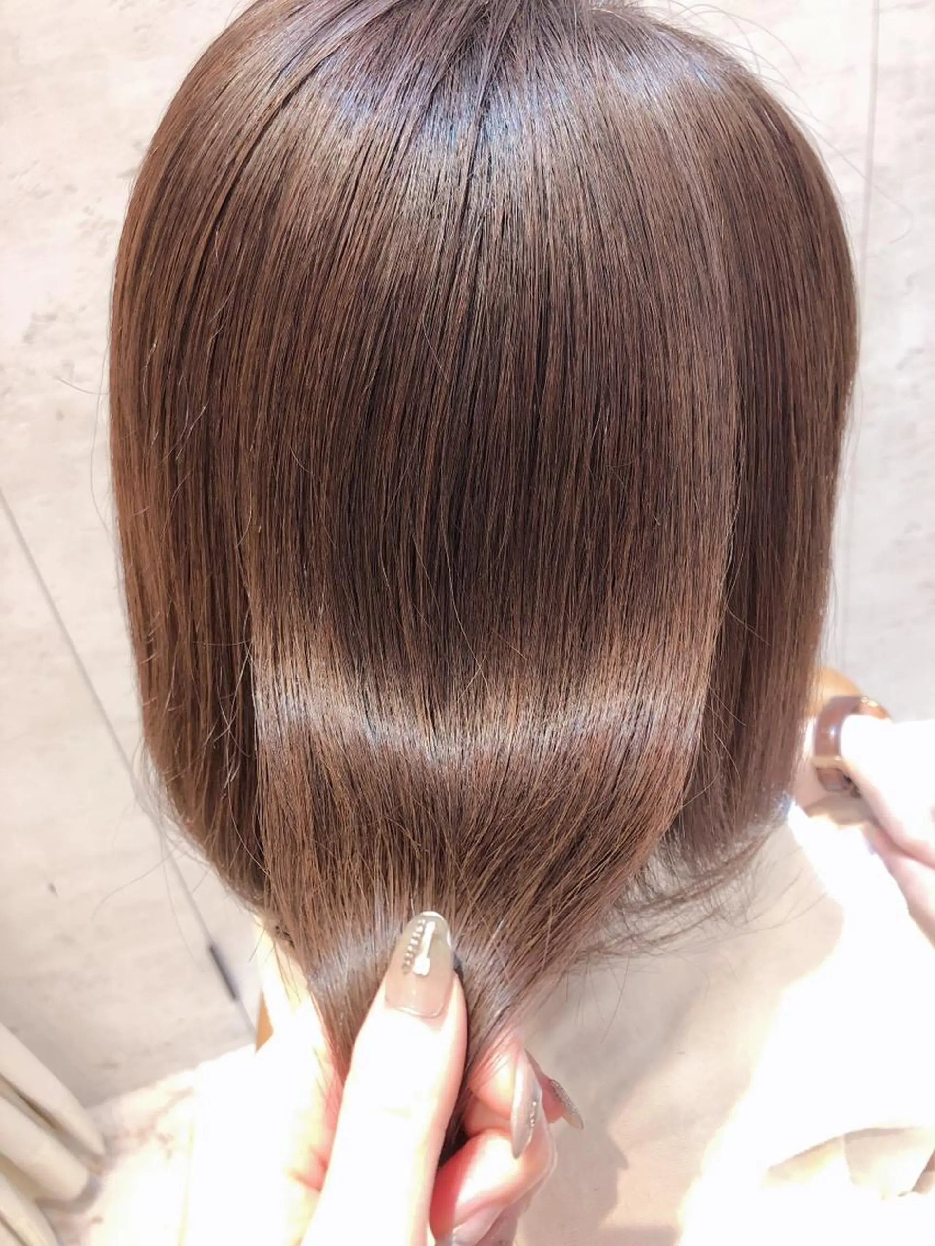 ミディアム カット ヘアカラー トリートメント 代表山口ひな 髪質改善のプロのヘアスタイル