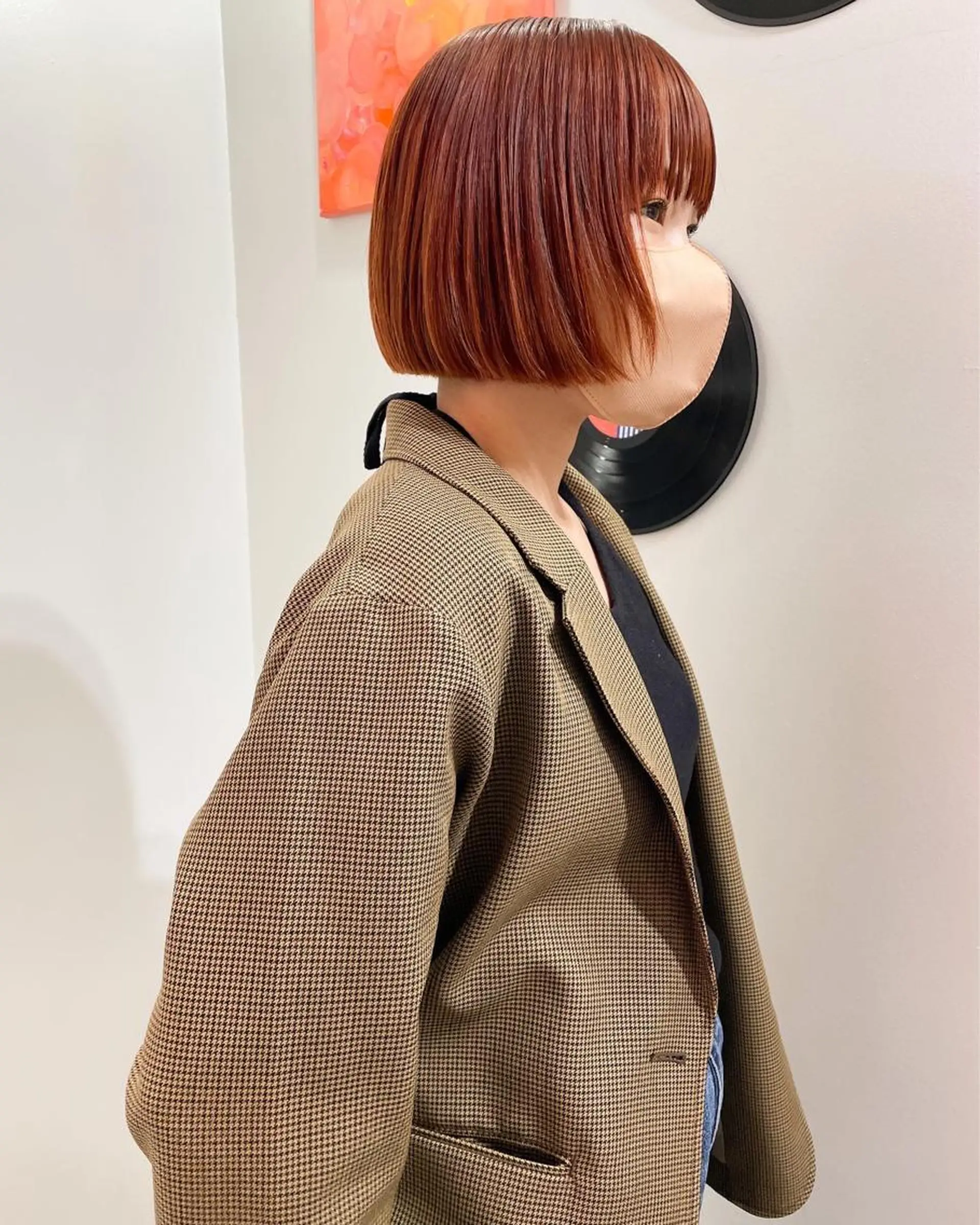 ミディアム カラー パーマ 💖美髪矯正💖 辻未侑のヘアスタイル