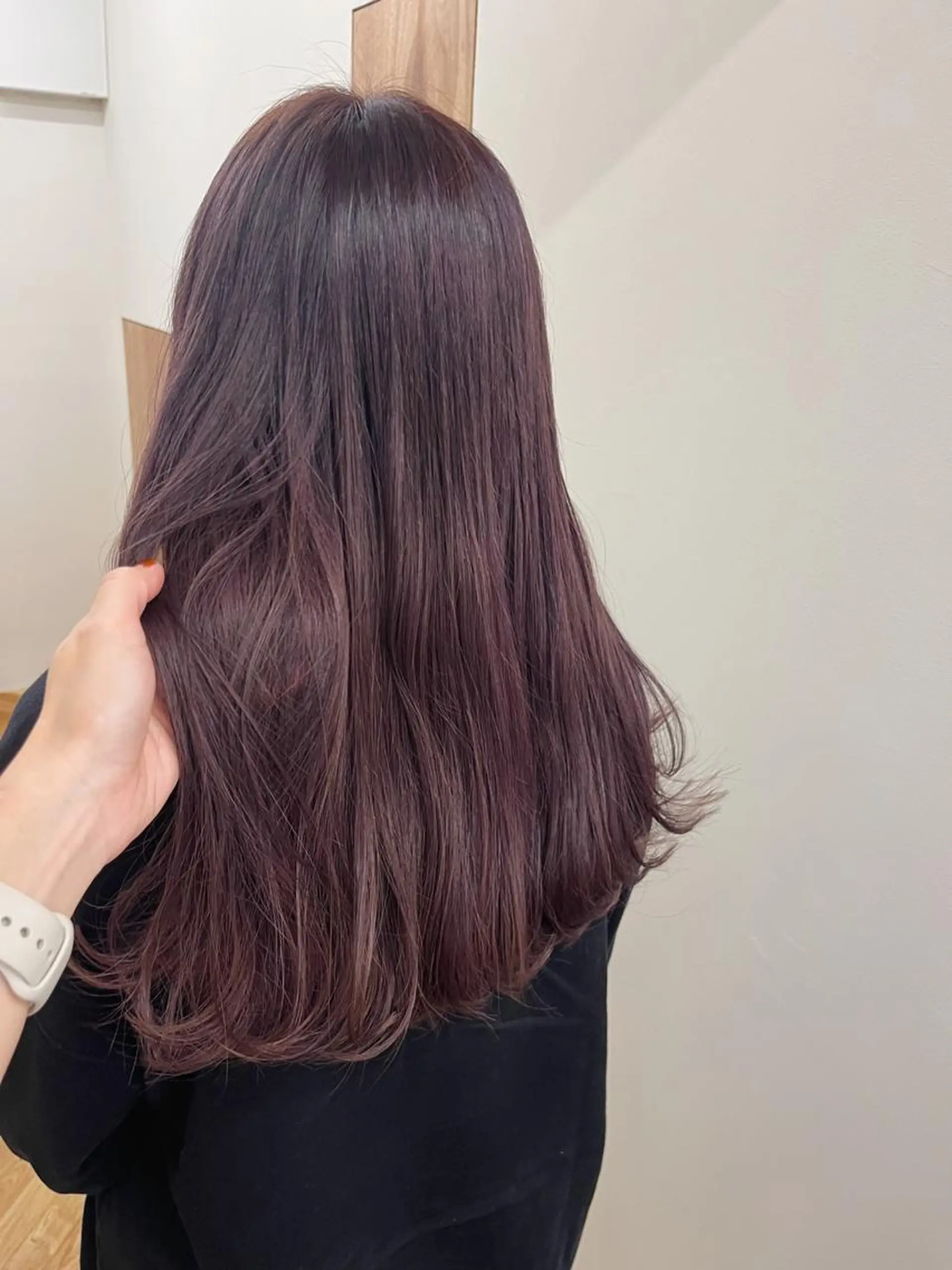 ロング カラー ヘアアレンジ ラベンダーカラー ラベンダーピンク オレンジ ピンクカラー カット ヘアカラー トリートメント 西山 紗耶香🪽 透明感カラー/ボブのヘアスタイル