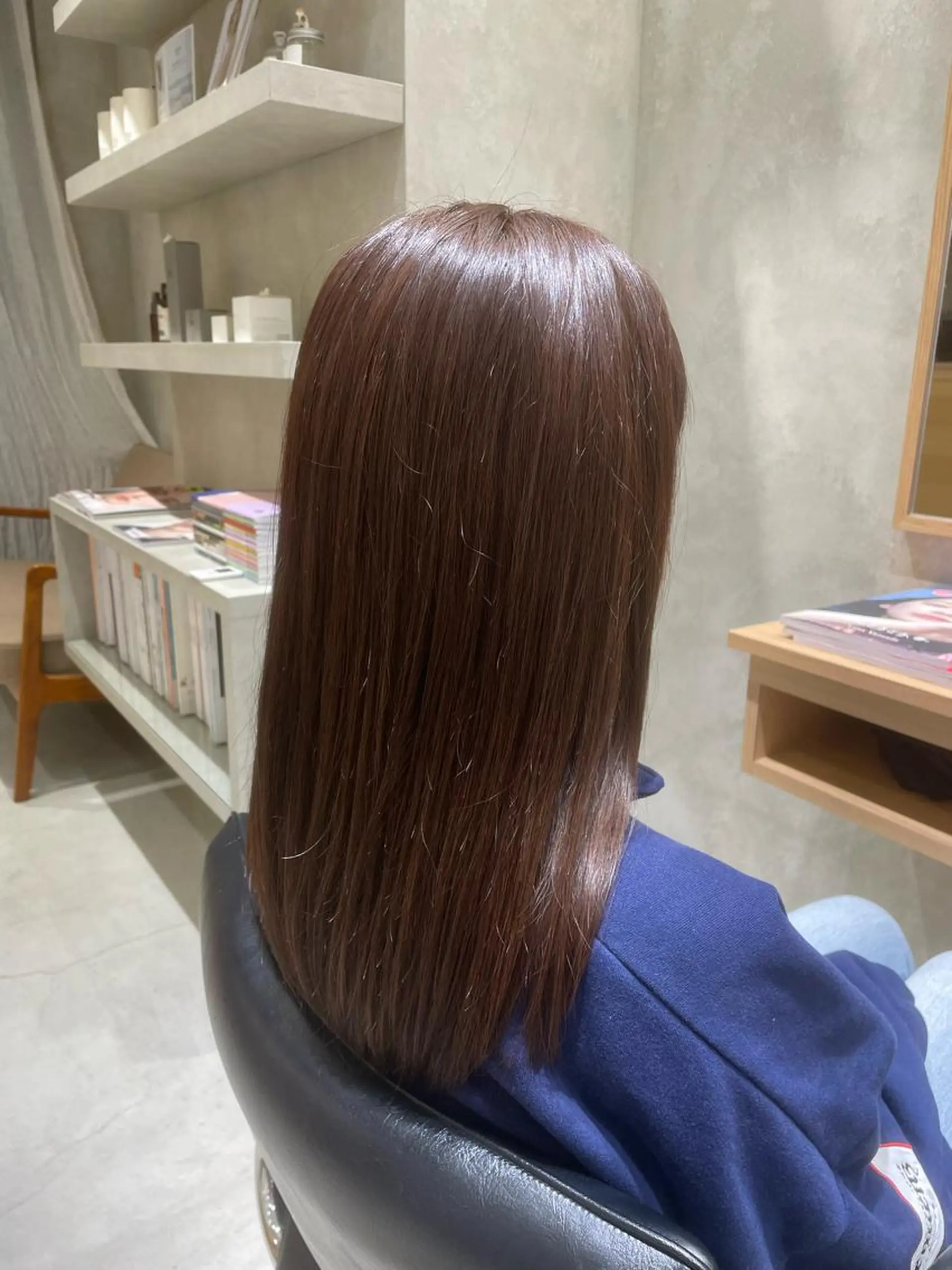 ロング カラー ブラウンカラー 吉田 宙生のヘアスタイル