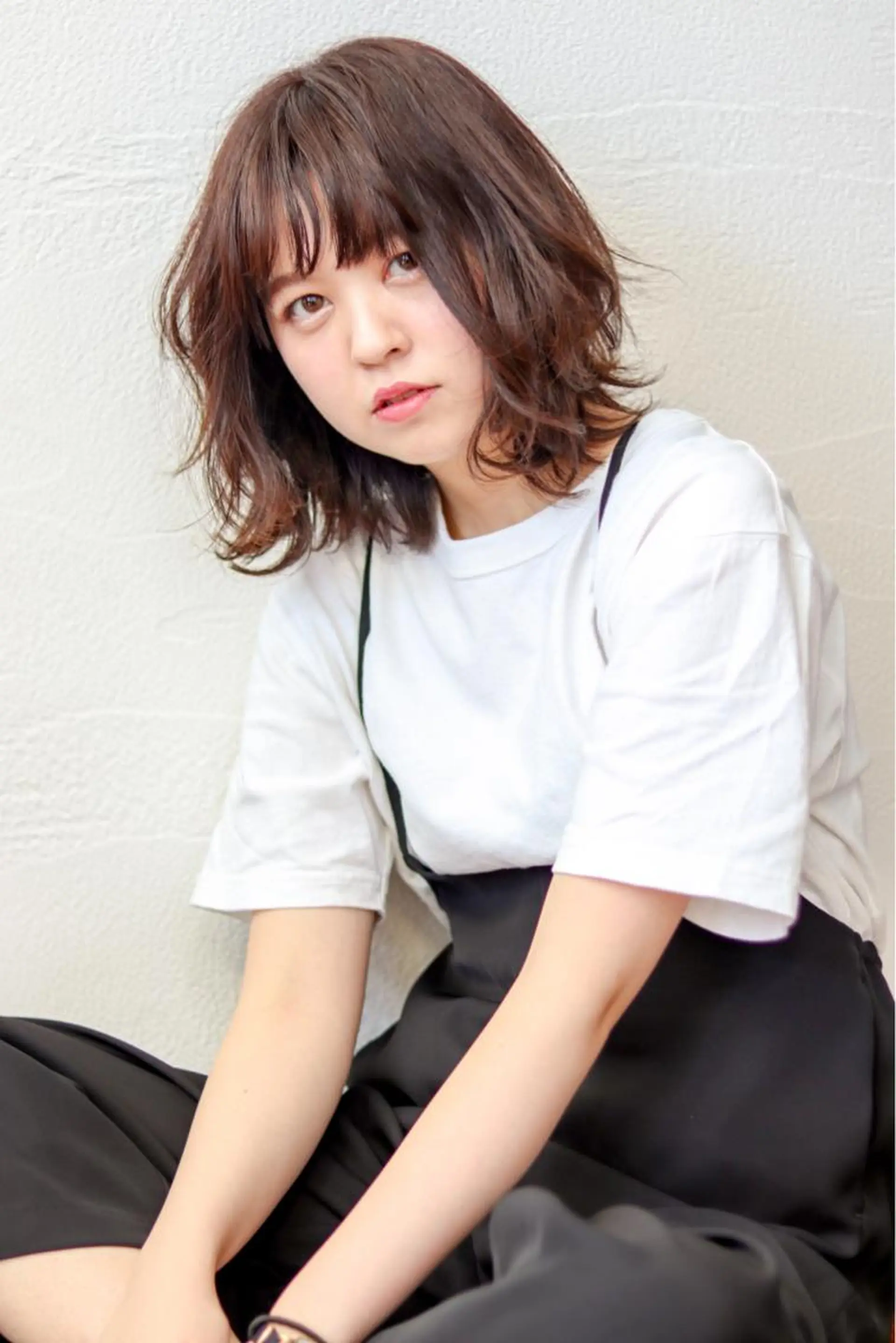 ミディアム カラー 山内 悠のヘアスタイル