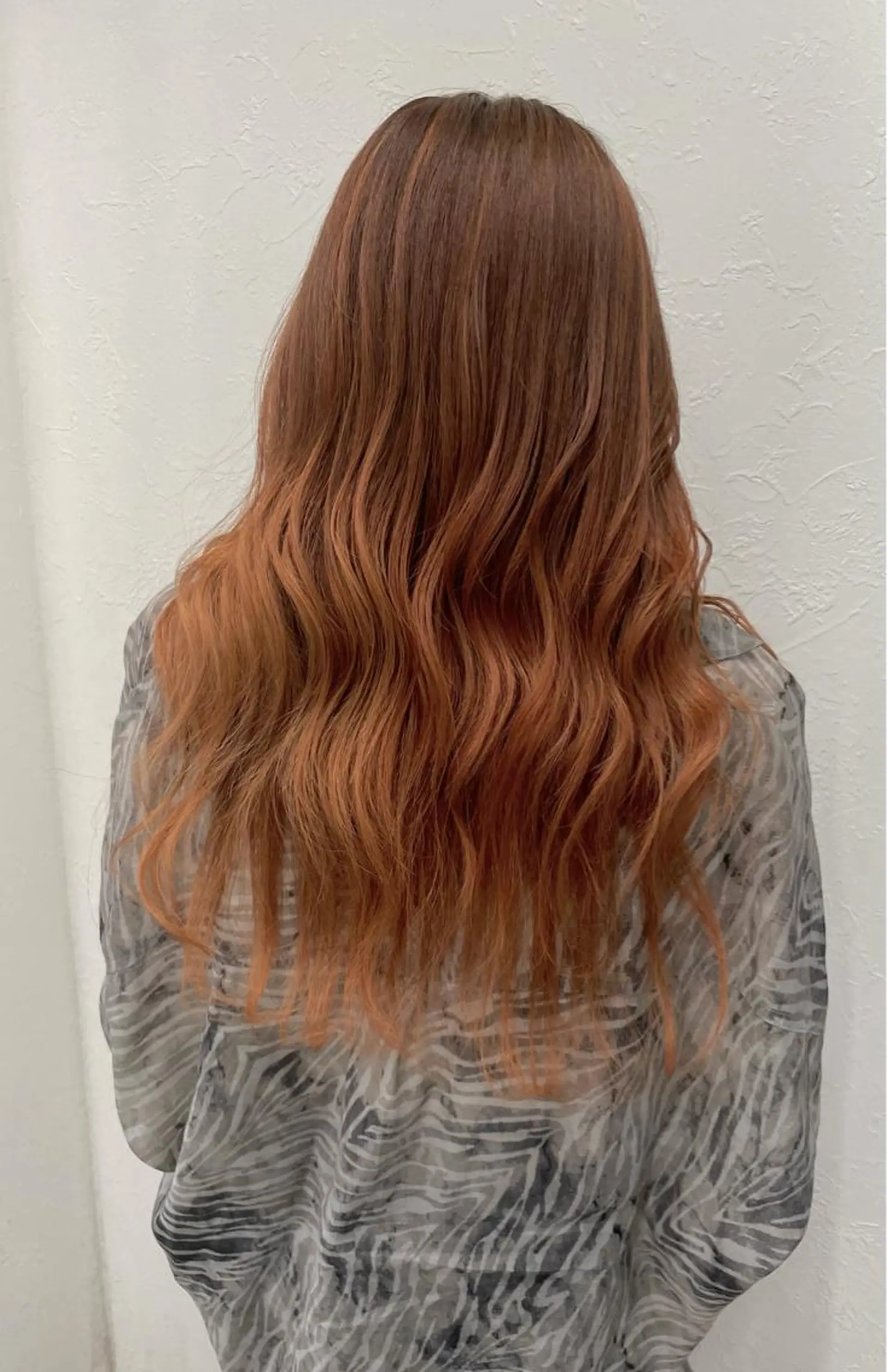 ロング カラー オレンジ ヘアカラー 2nd所属・🤍2nd🤍田所 美希のヘアスタイル