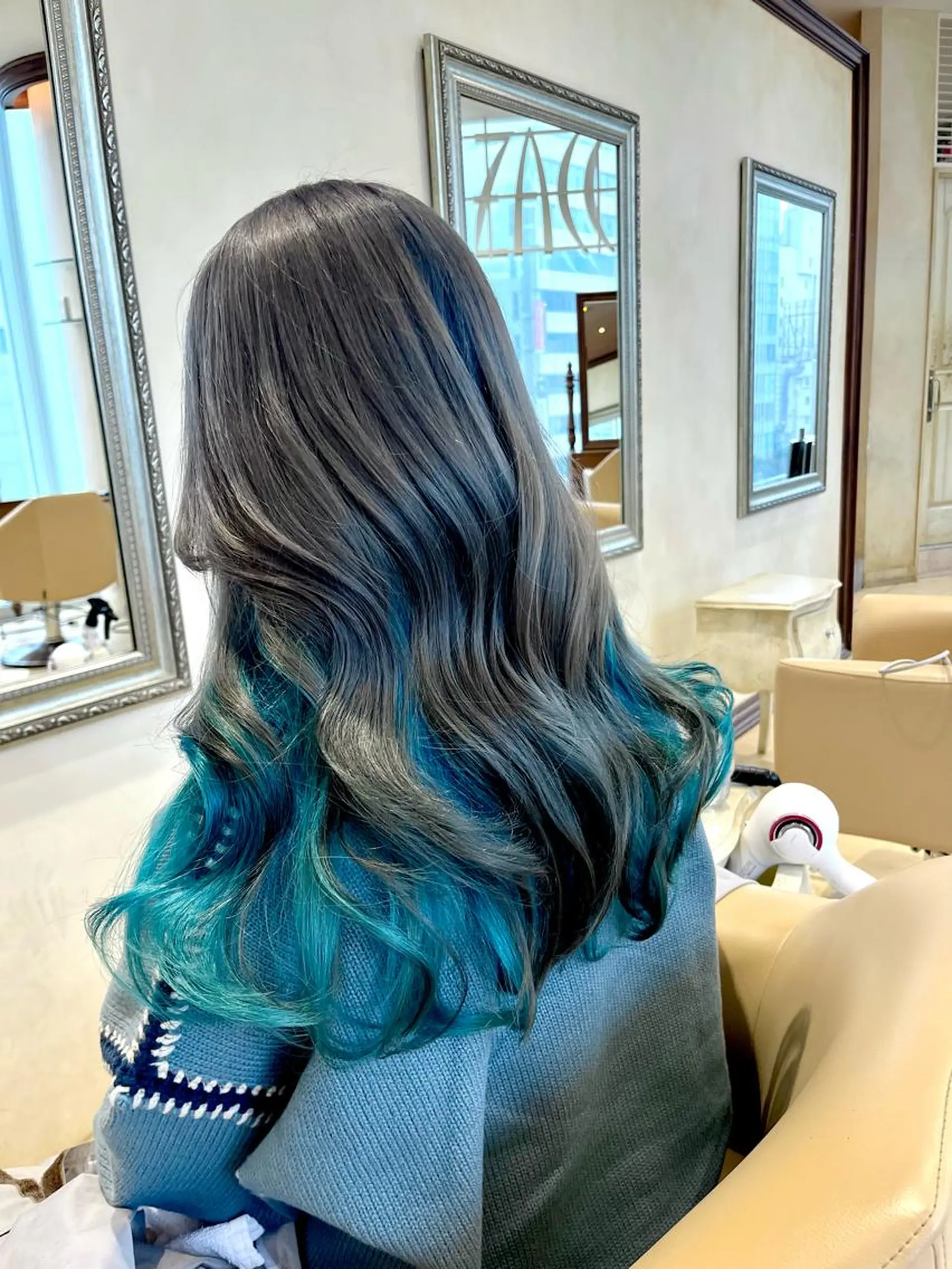 カラー ブルーカラー 透明感カラー ヘアカラー 地毛風ストレート/ 髪質改善/セキネのヘアスタイル