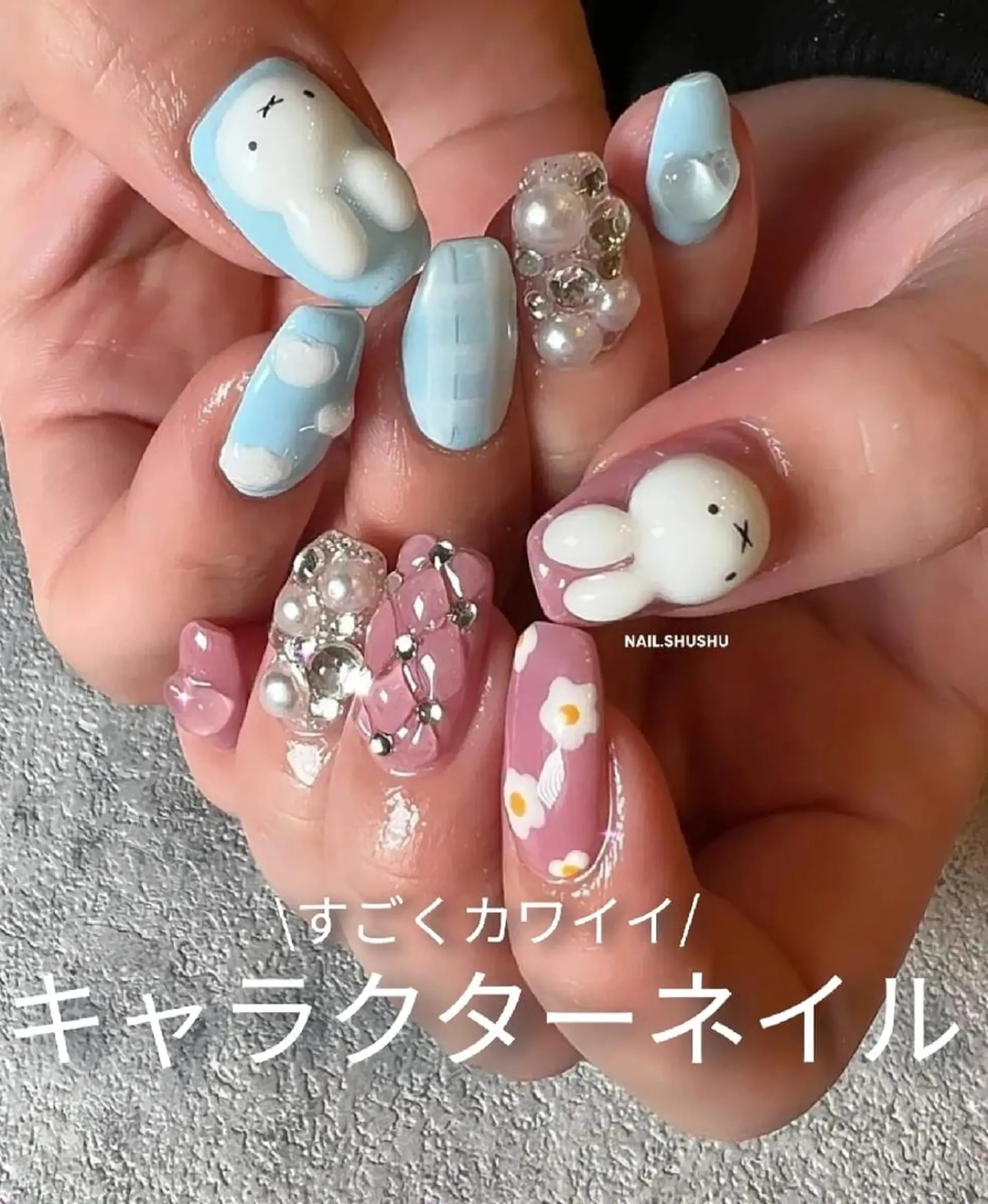 ネイル 持ち込み ニュアンスネイル オフィスネイル ワンカラーネイル シンプルネイル 3dパーツ/流行り 👧shushu❤️のネイルデザイン