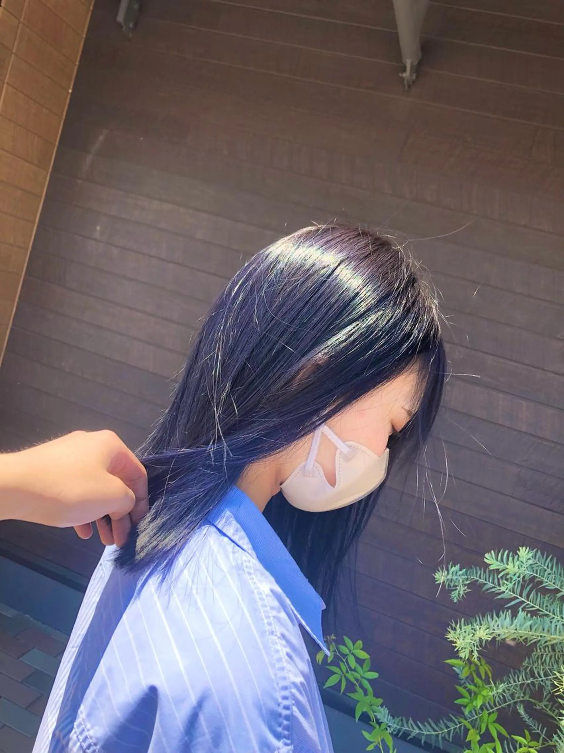 セミロング カラー 太白区/白髪ぼかし ハイライト/千葉達人のヘアスタイル