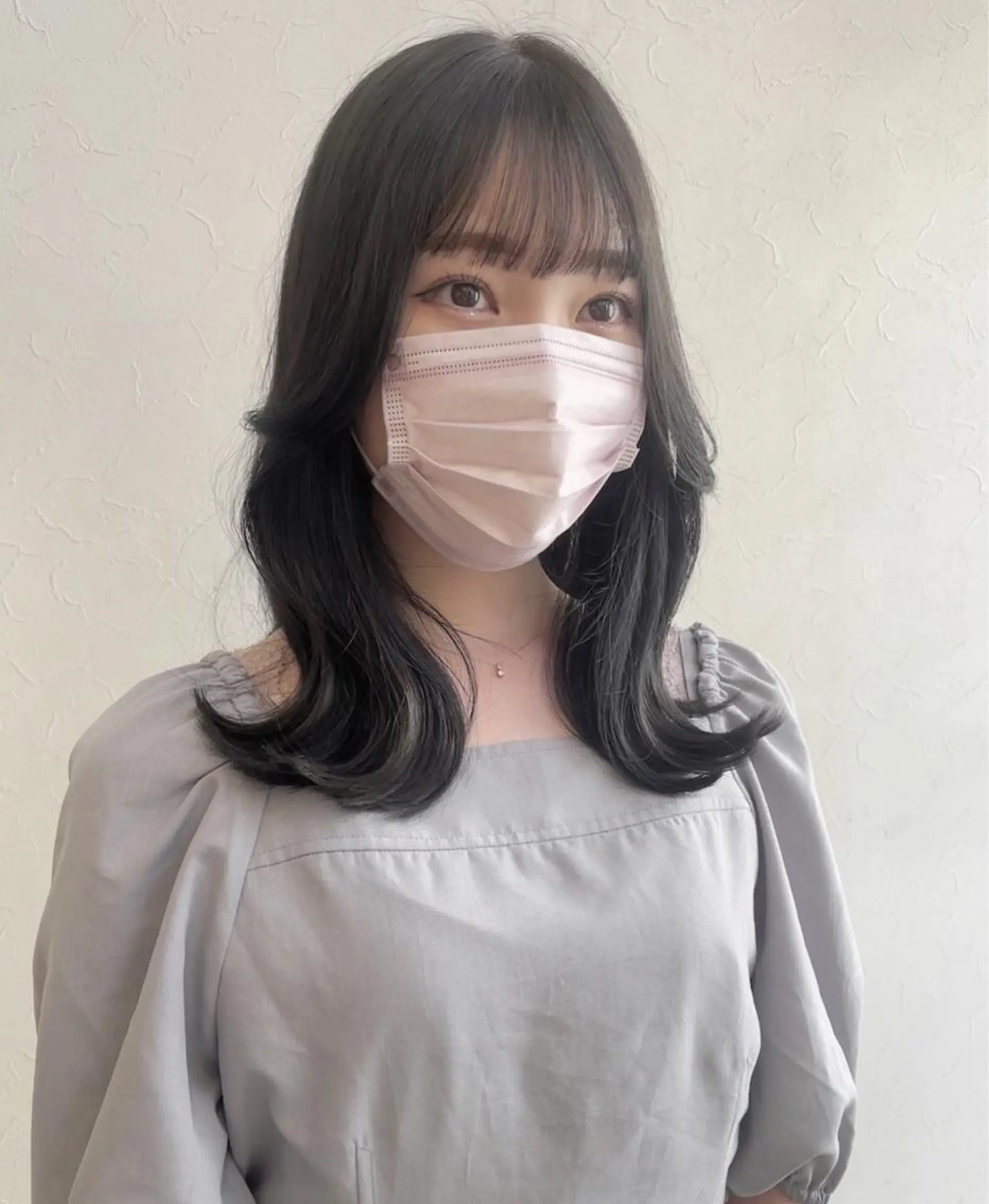 セミロング カラー nakahara madokaのヘアスタイル