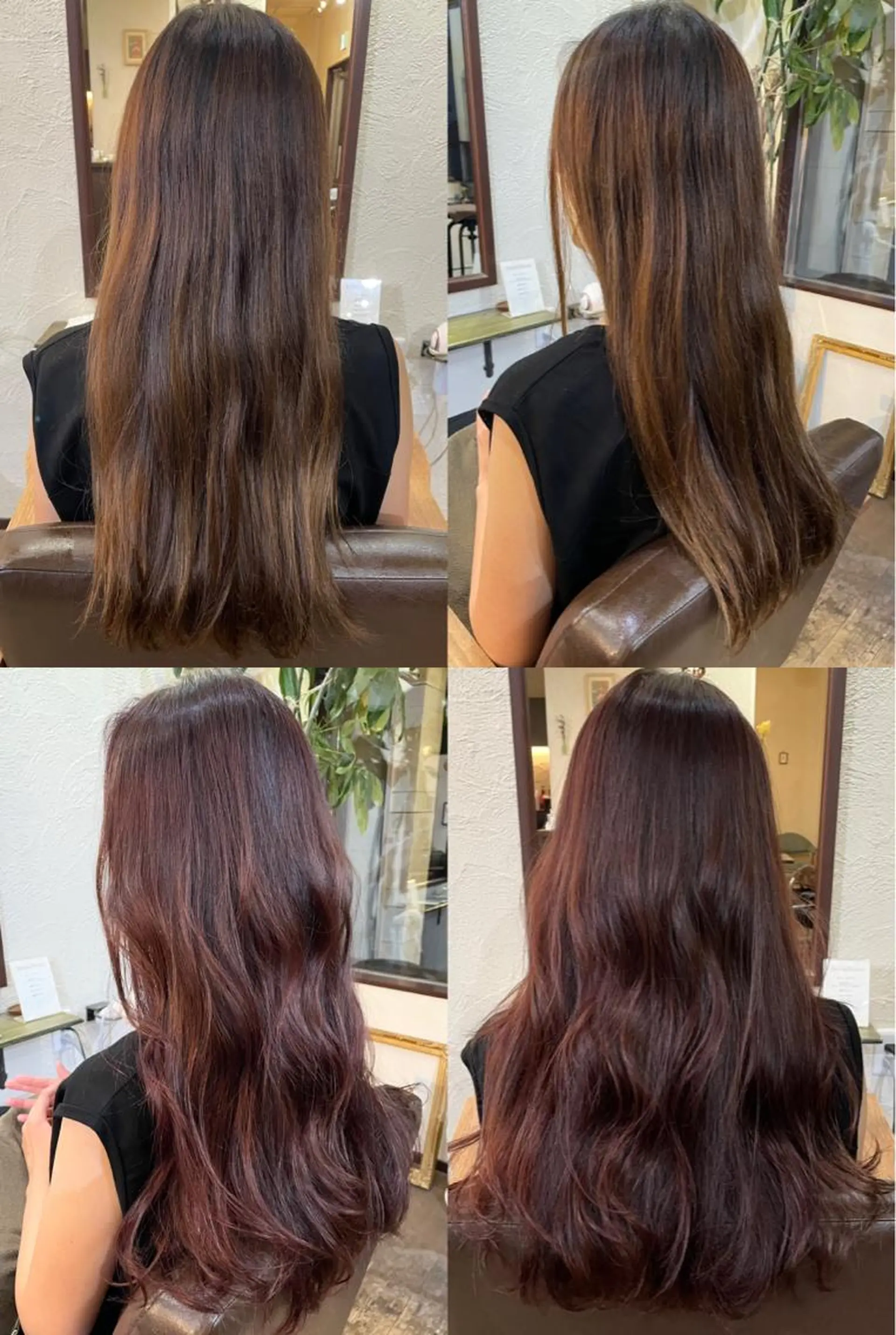 ロング カラー ピンクカラー パープルカラー 箱守 さやかのヘアスタイル