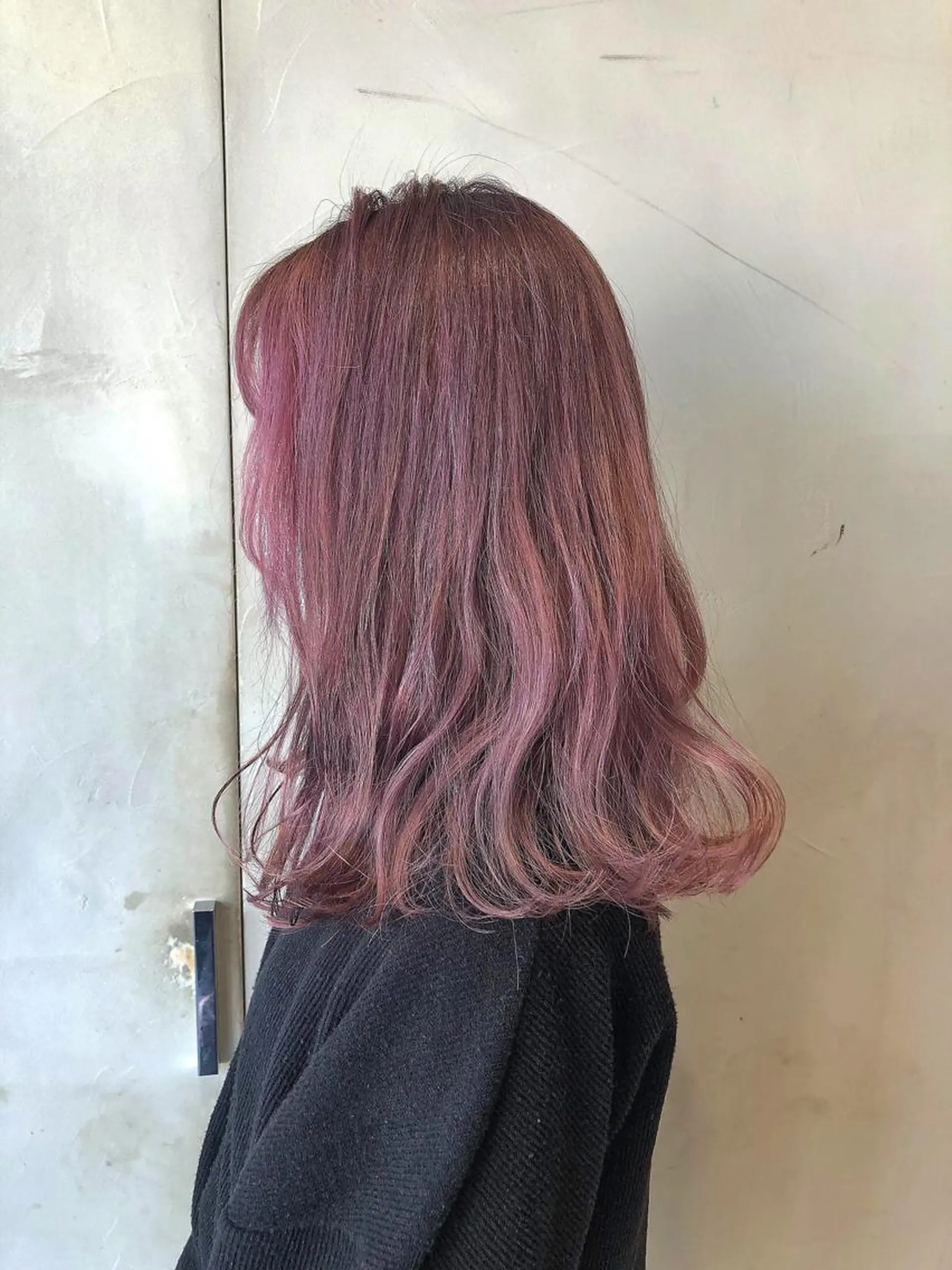 ミディアム カラー 圧倒的透明感カラー nana🦕のヘアスタイル