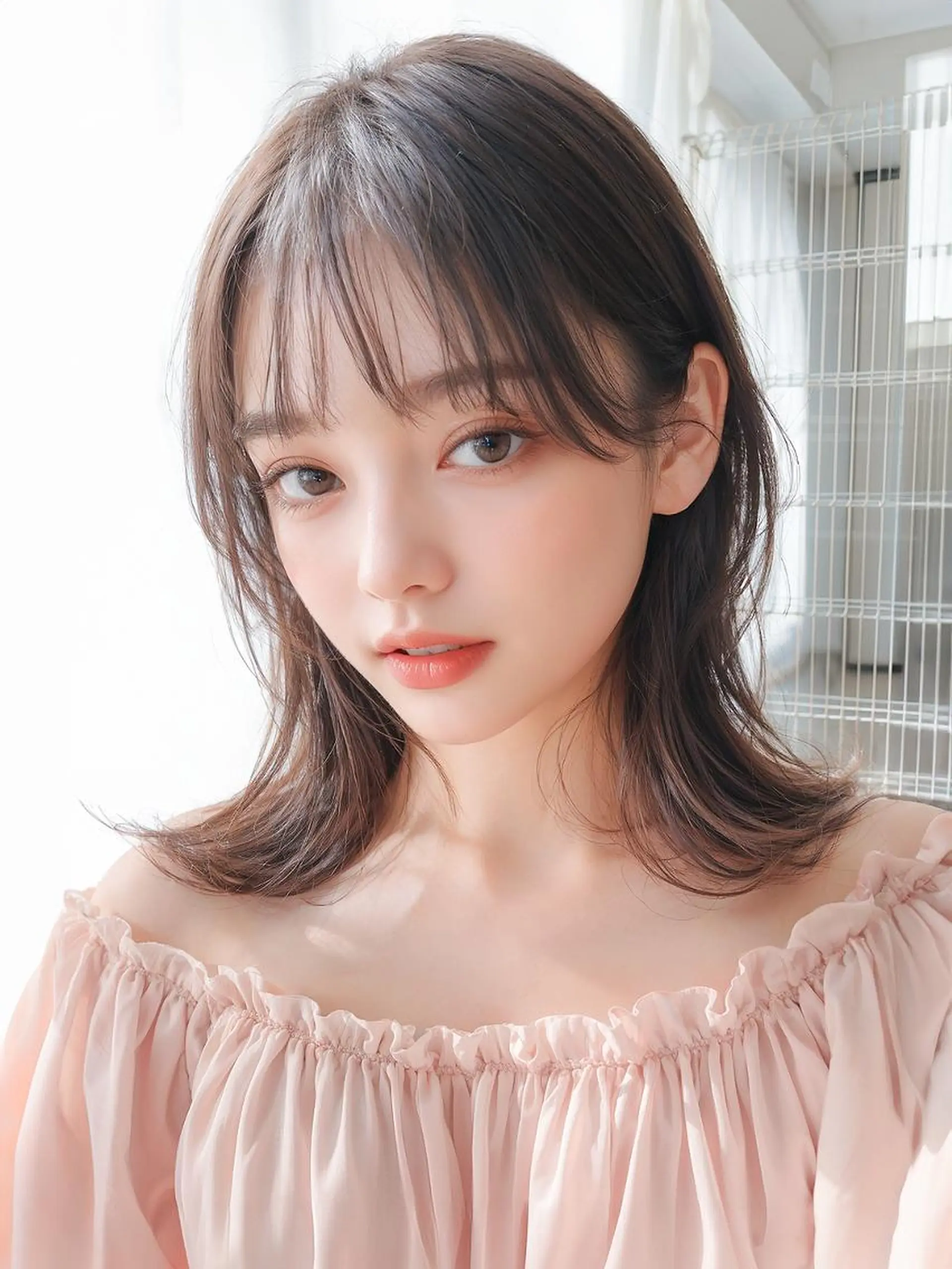 ミディアム ヘアカラー HITOMI .のヘアスタイル