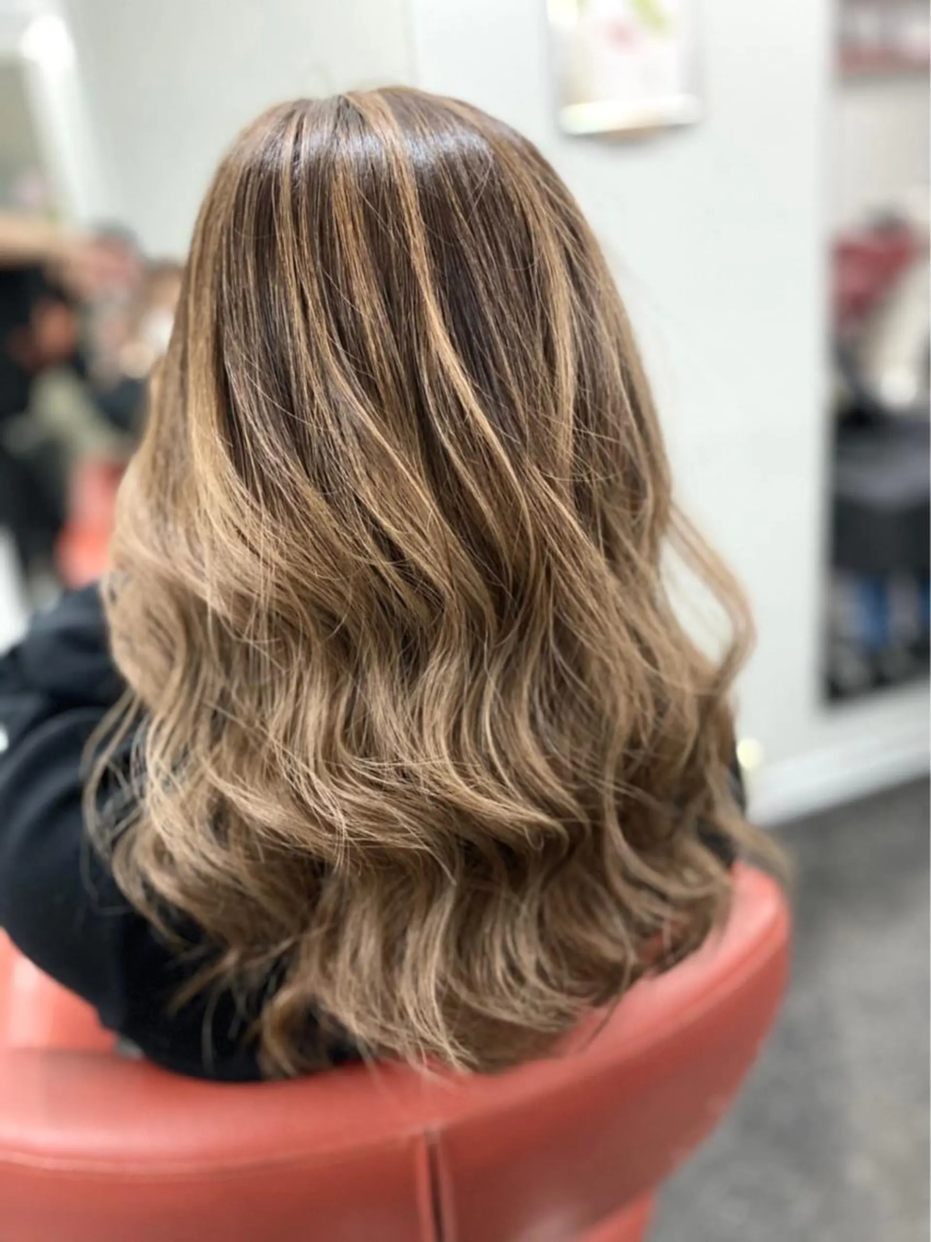 セミロング 🧡可愛い色落ち🧡 ハイトーン特化🧡のヘアスタイル