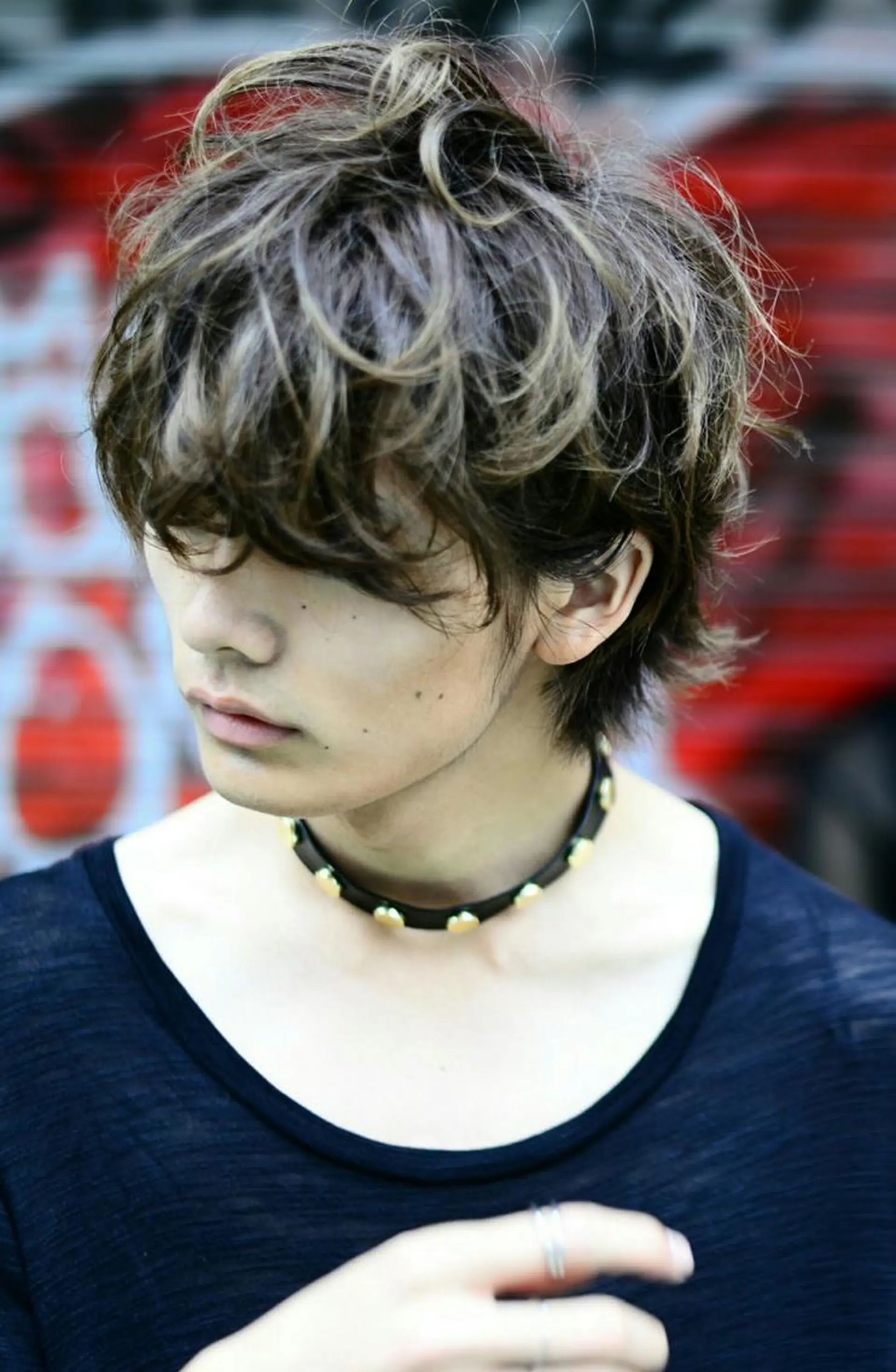 ショート パーマ メンズ カラー 川俣 洋仁のヘアスタイル