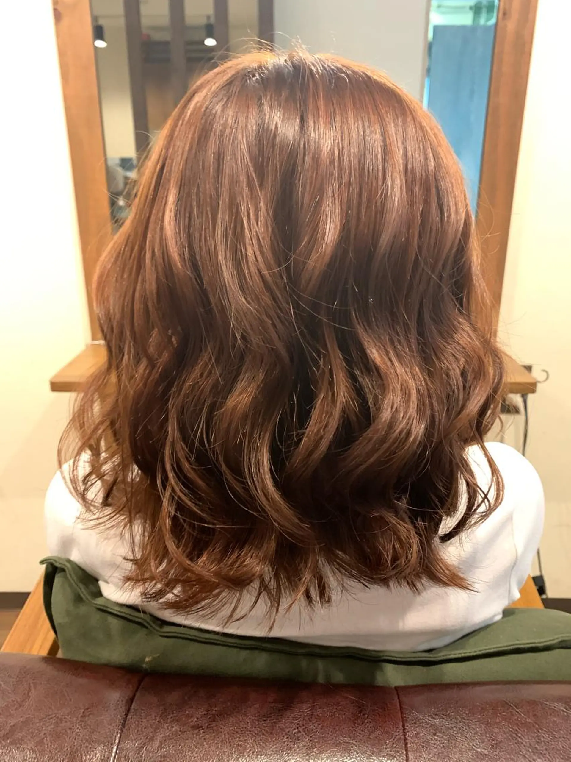 カラー ブリーチ ブリーチなしカラー オレンジ 透明感カラー/ブリー チ無し/瀧田恭平のヘアスタイル