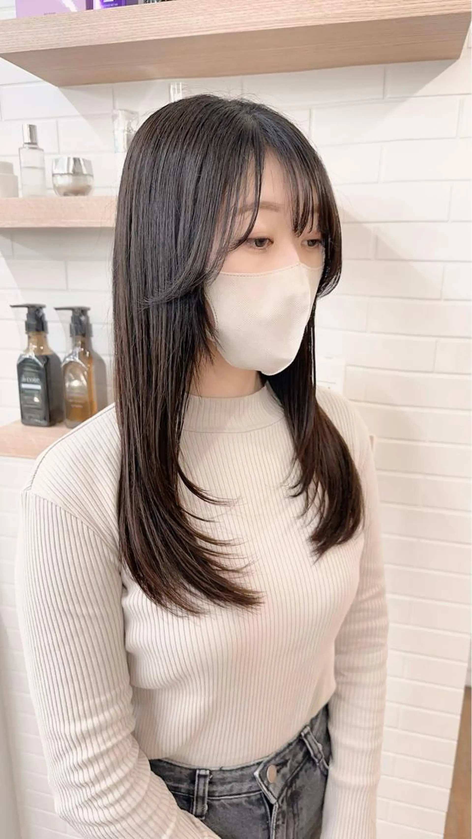 セミロング カラー パーマ ヘアアレンジ メンズ キッズ ネイル マツエク・マツパ アイブロウ カット 縮毛矯正 レイヤーカット 🌿透け感カラーのヘアスタイル