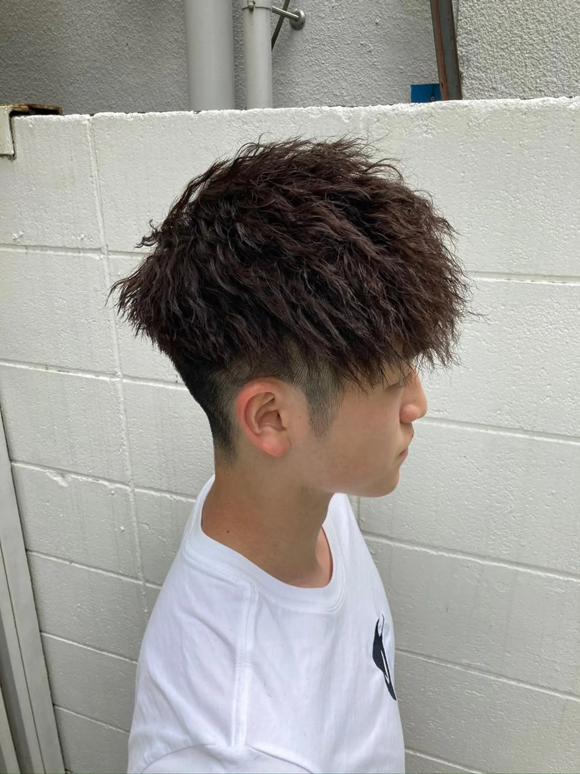 ショート パーマ メンズ マッシュ メンズパーマ メンズツイストパーマ ツイストパーマ カット パーマ メンズ特化 TAKUYAのヘアスタイル