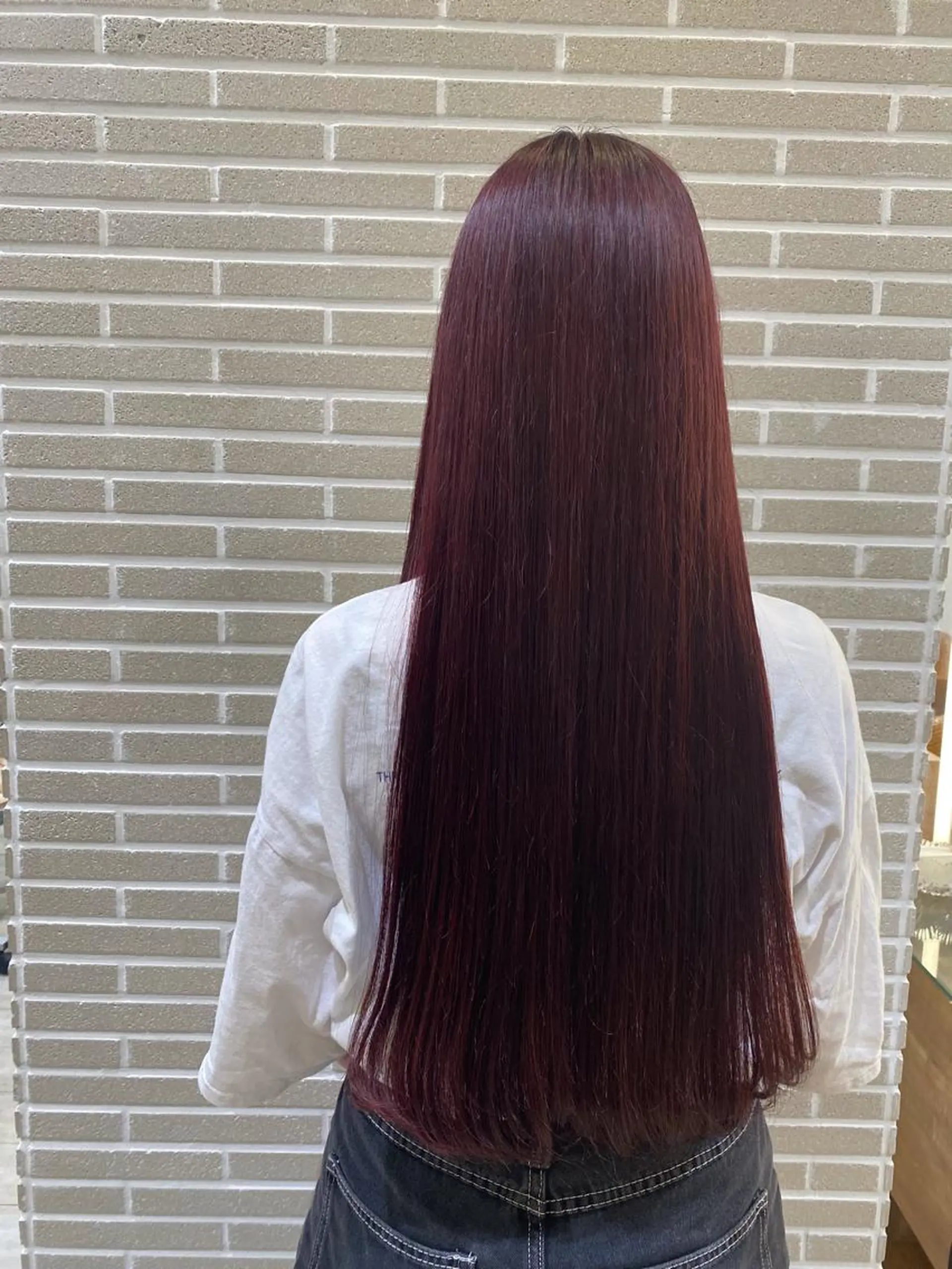 ロング カラー カット ヘアカラー トリートメント 植田 菜月のヘアスタイル