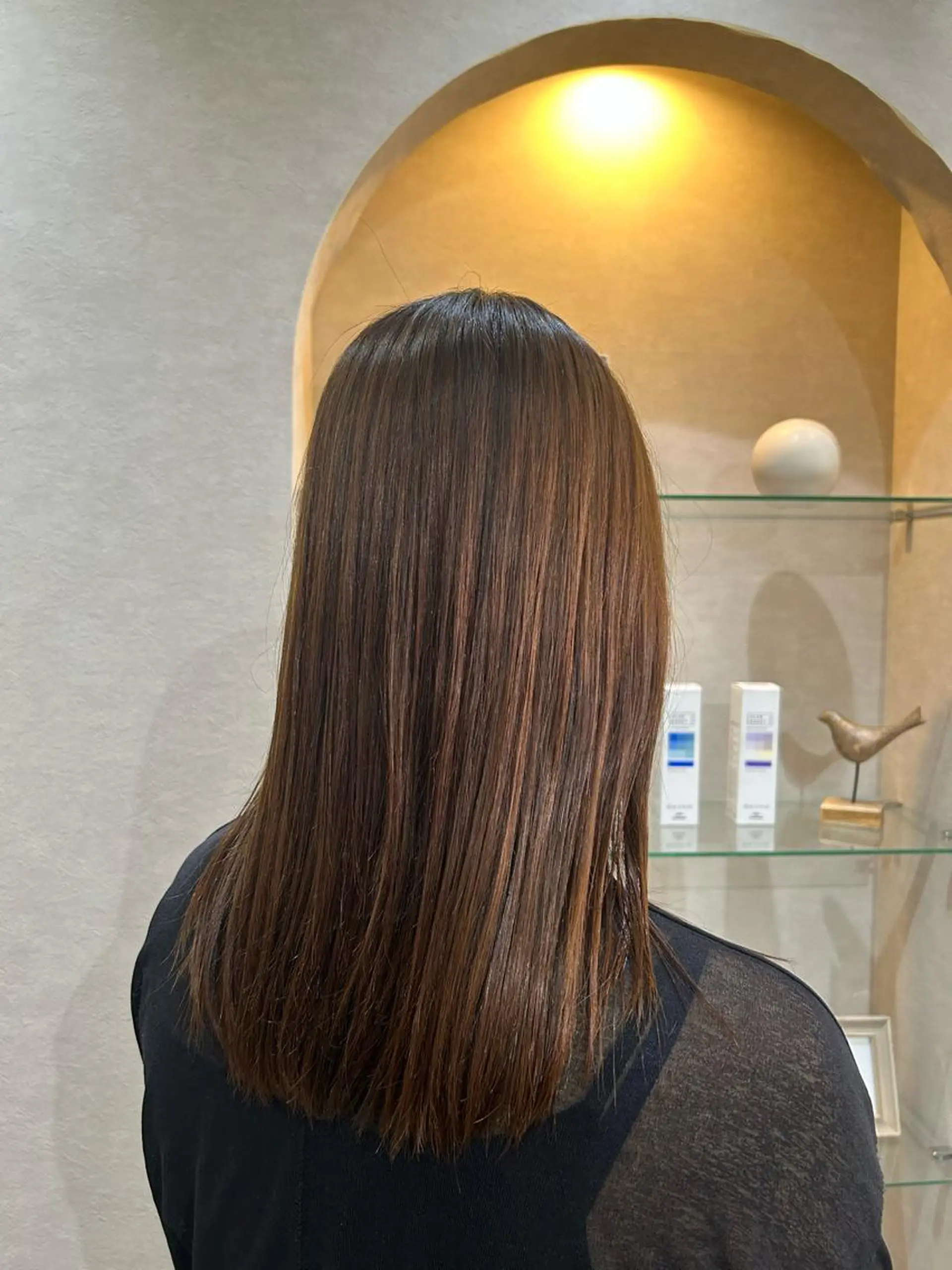 セミロング カラー パーマ 縮毛矯正 💠 AYAKA💠のヘアスタイル