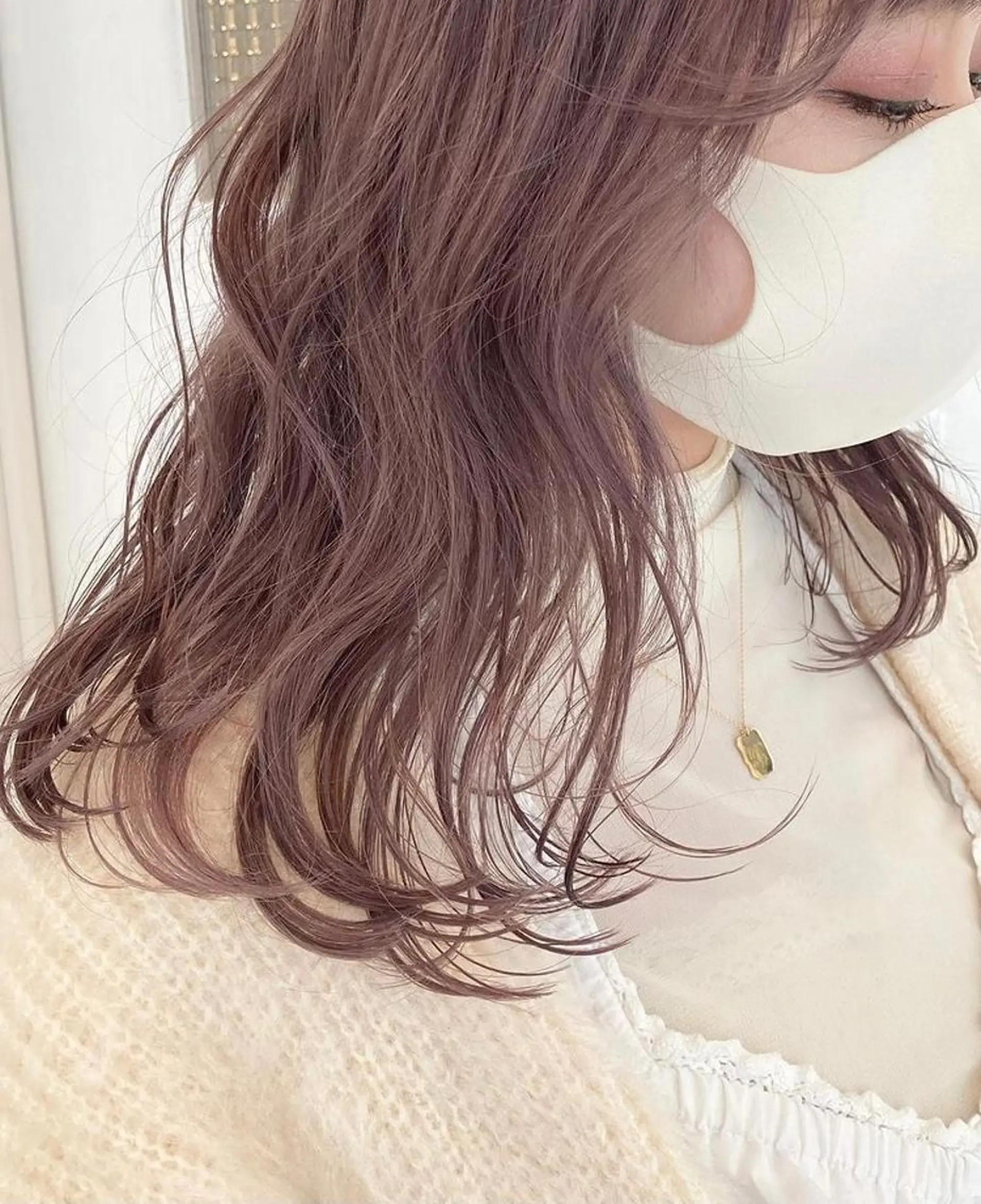 セミロング カラー ヘアアレンジ ヘアカラー トリートメント mizu kiのヘアスタイル