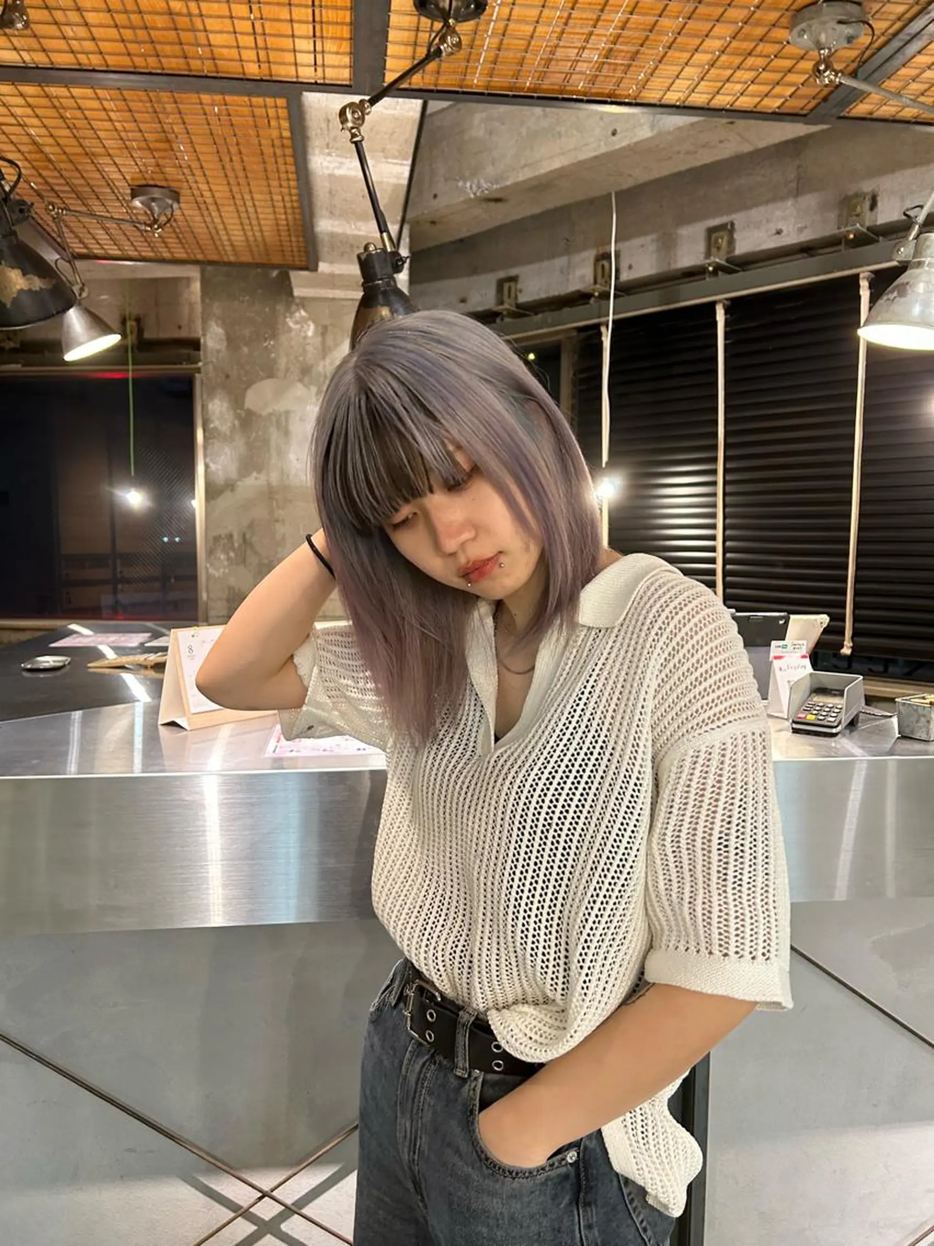 セミロング カラー レイヤーカット カット ヘアカラー 海外レイヤー /NAGISAのヘアスタイル