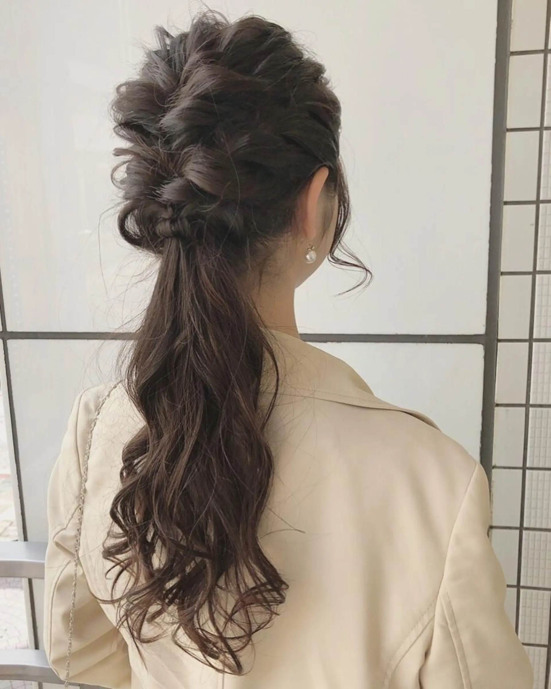 ロング ヘアアレンジ ベージュカラー🧸 伊藤なつみのヘアスタイル