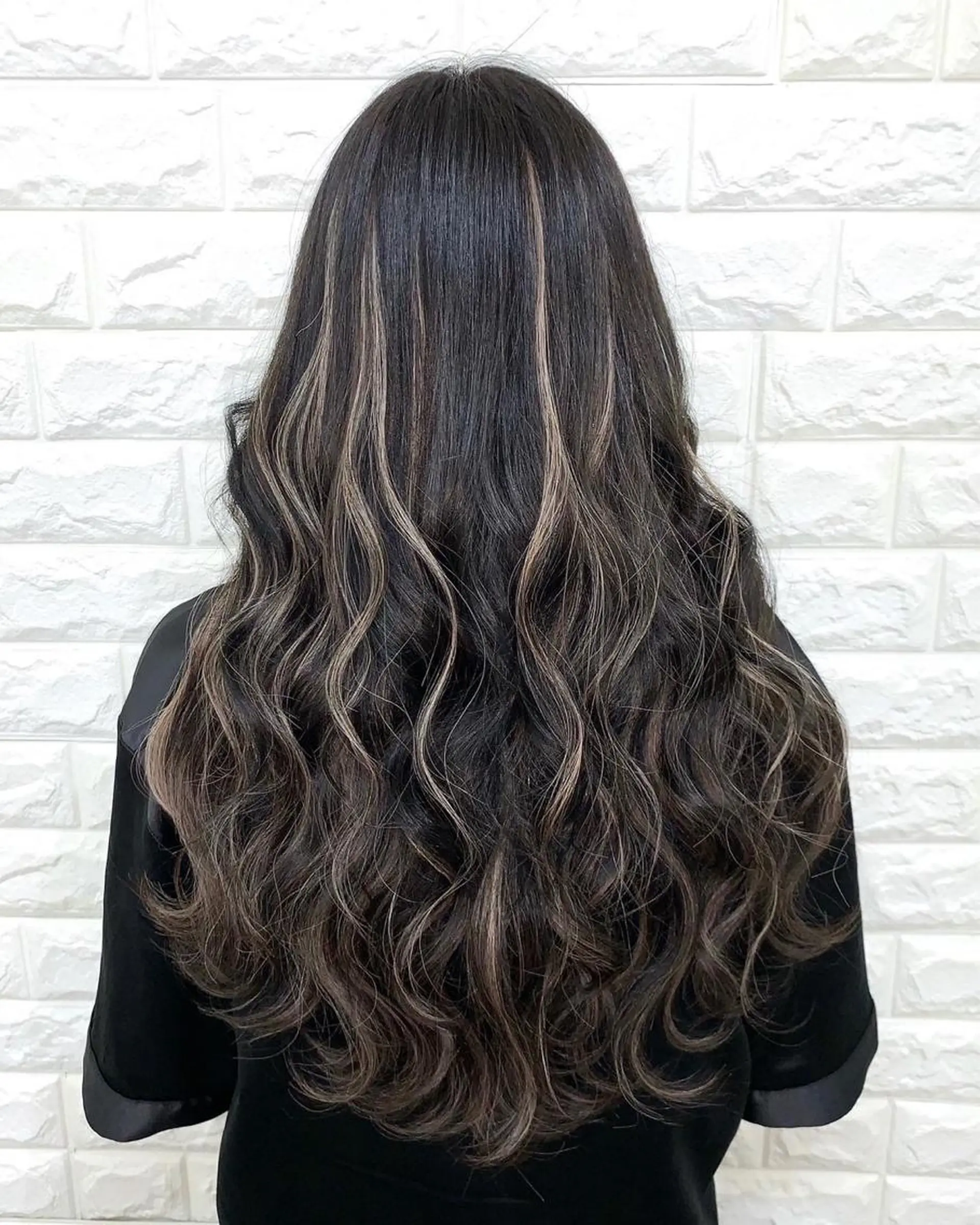 ロング プルエクステ エクステ ハイライト 髪質改善 韓国風ヘア ヘアカラー トリートメント エクステ プルエクステ◆ Fi-Ne吉祥寺のヘアスタイル