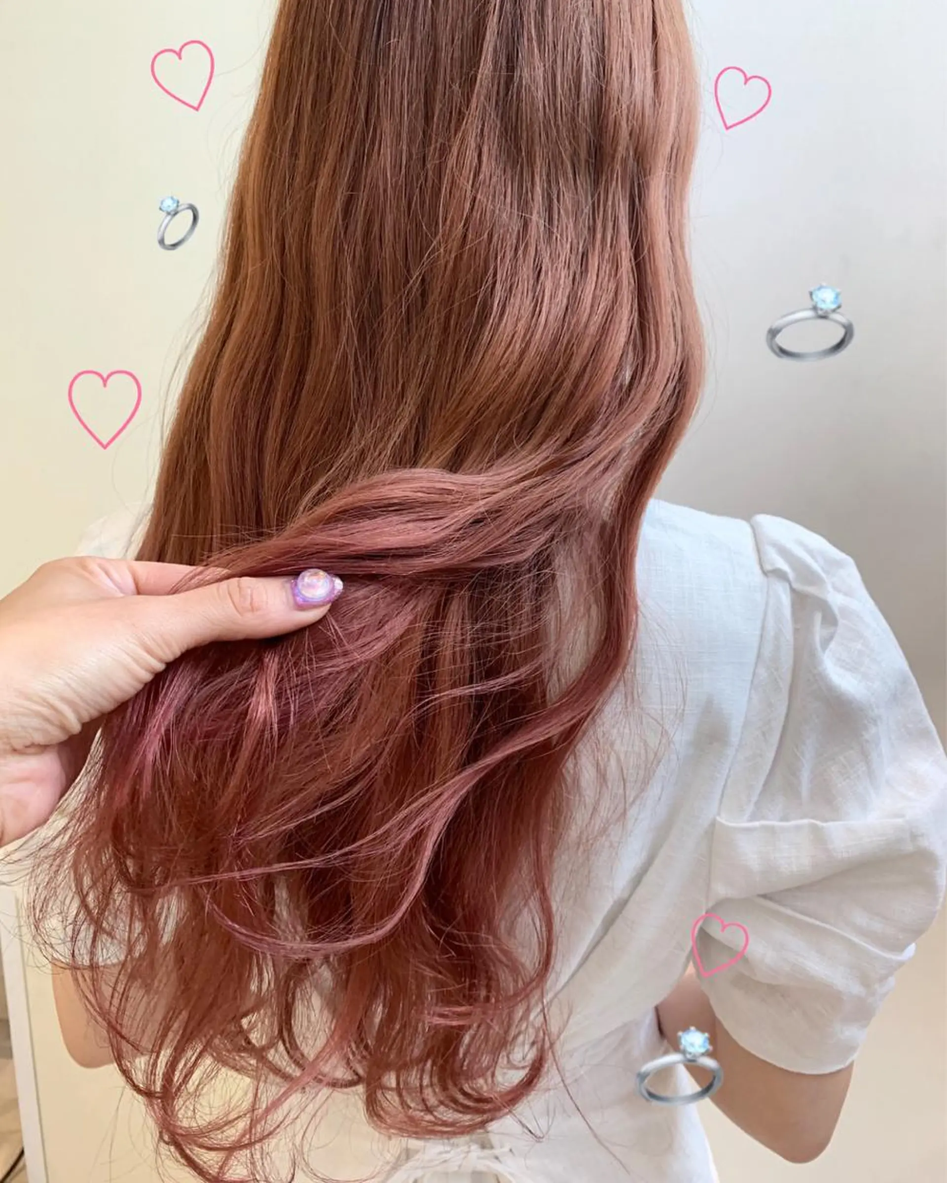 セミロング カラー 新宿駅近♡個室 ♡関口三都季🌜のヘアスタイル