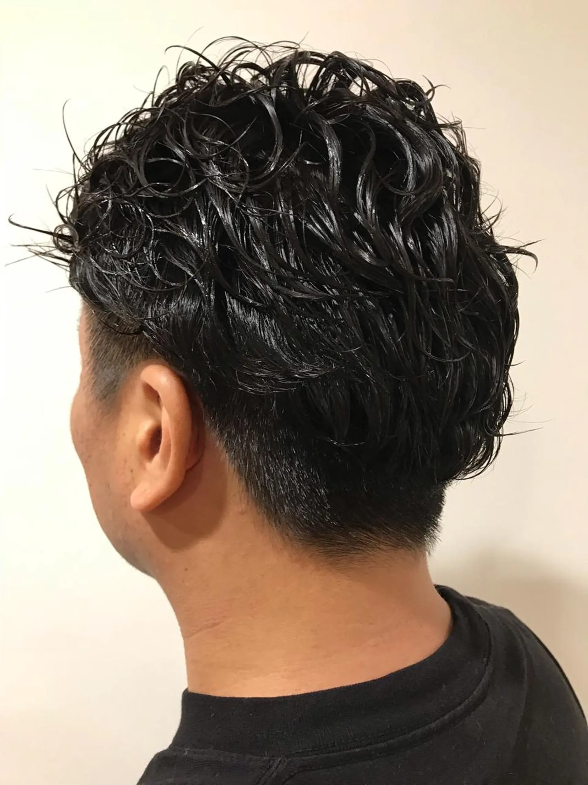 パーマ メンズ 暖色カラー🍊 ボブ🌿顔周りcutのヘアスタイル