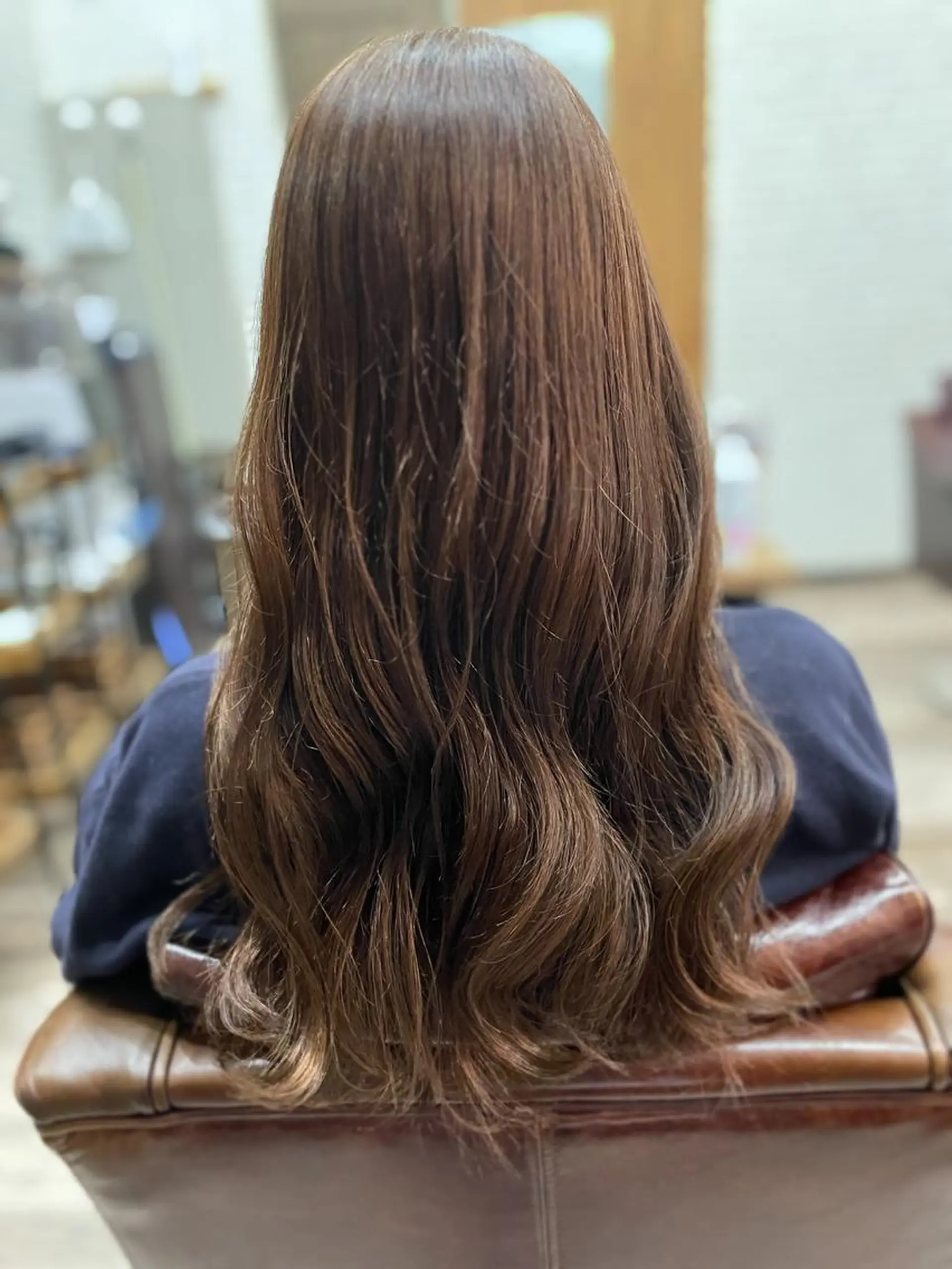 ロング カラー ブラウンカラー ショコラブラウン 💎白髪染めも対応 🙆👌山本明菜のヘアスタイル