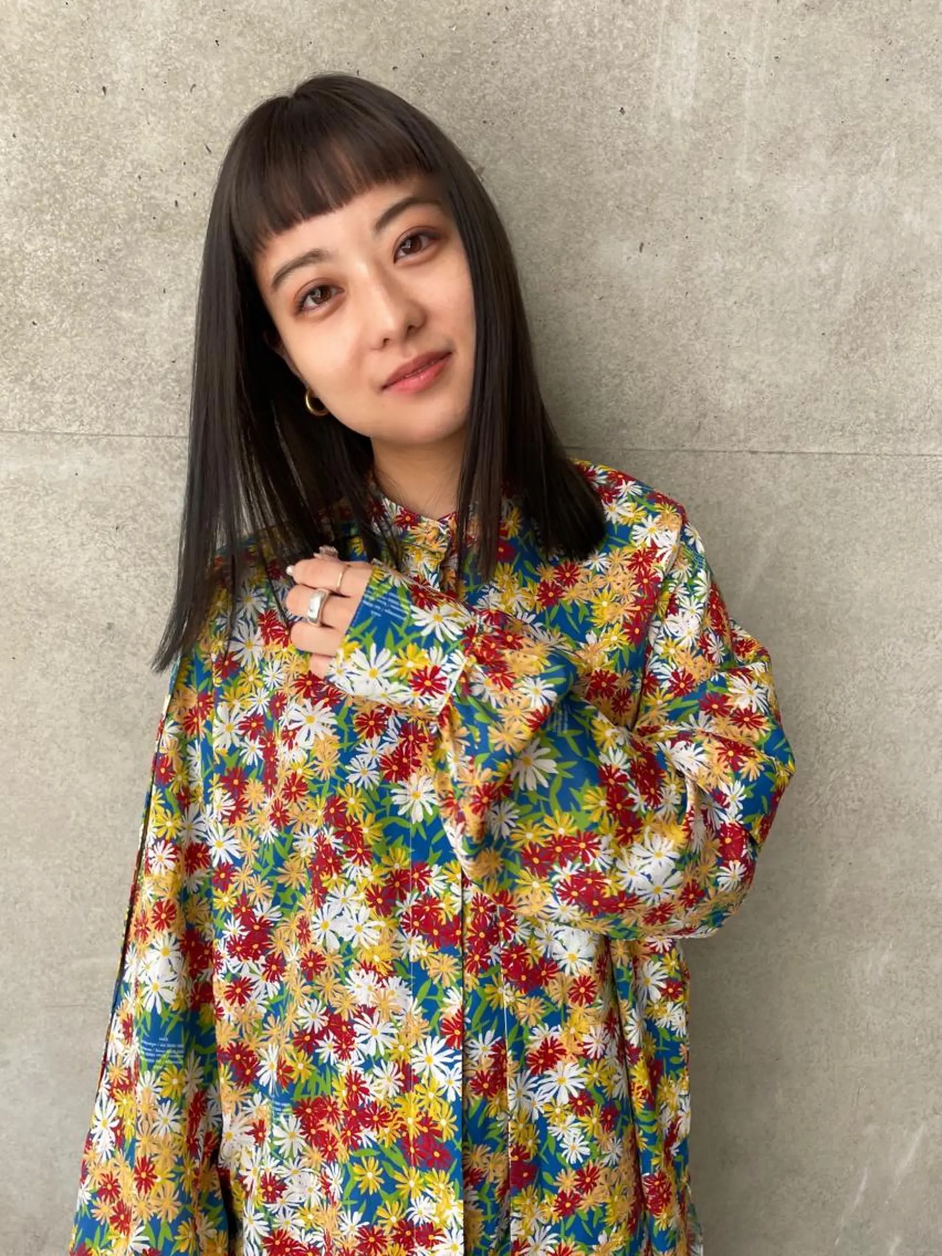 ミディアム 田中 碧のヘアスタイル