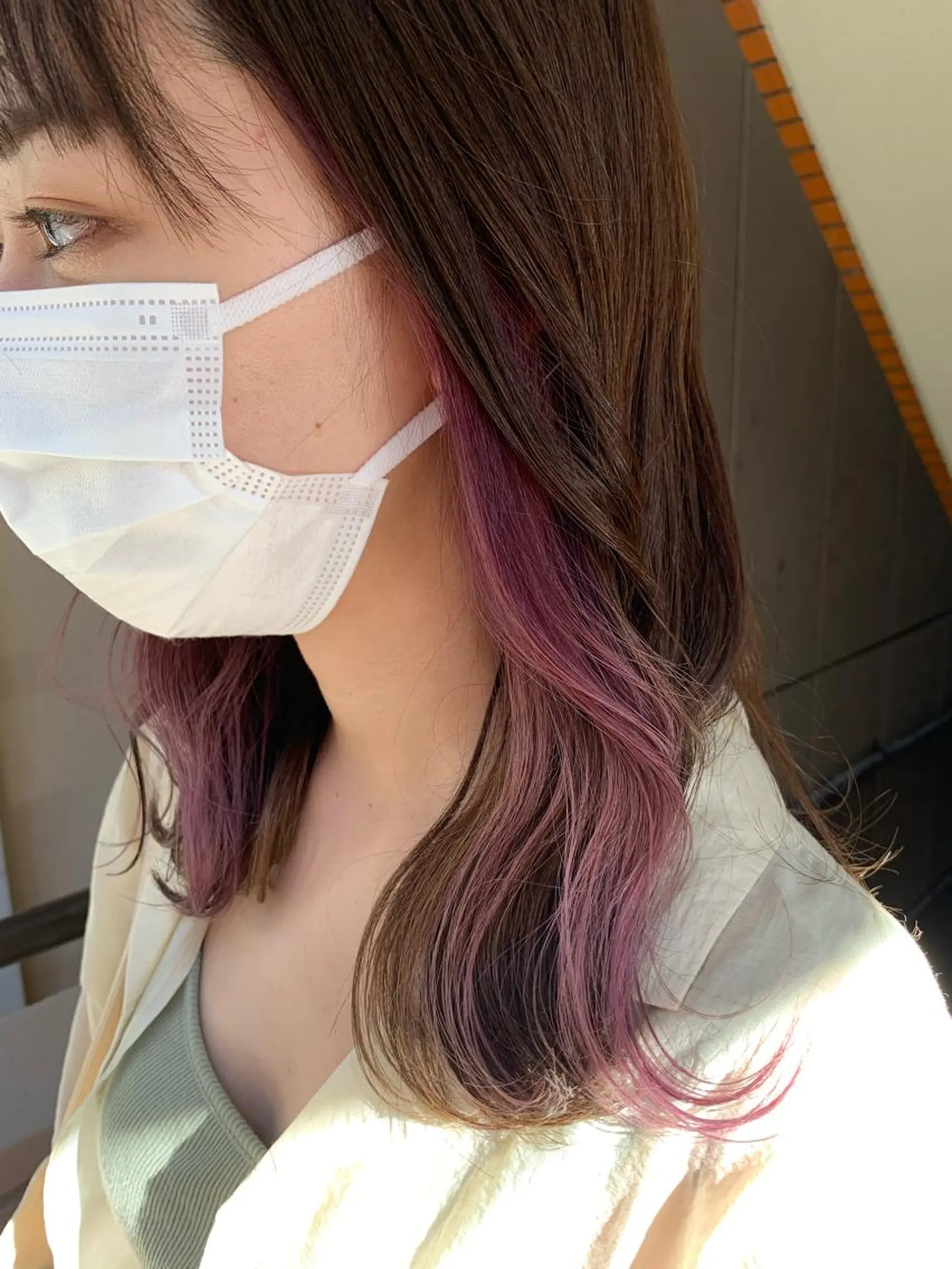 ミディアム カラー 髪質改善色素改善特化 keiのヘアスタイル