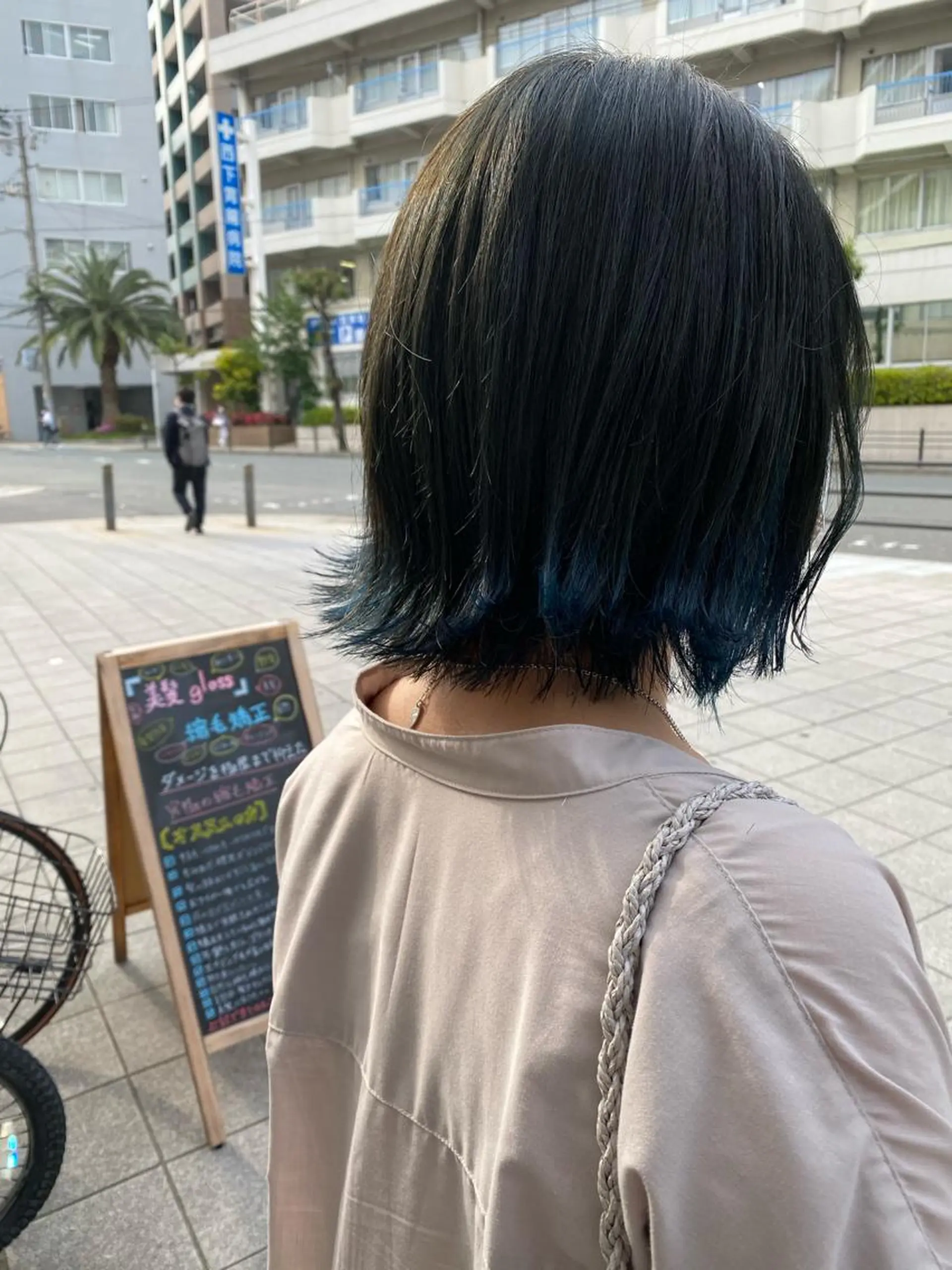 ミディアム カラー 髪質改善 大内翔太のヘアスタイル