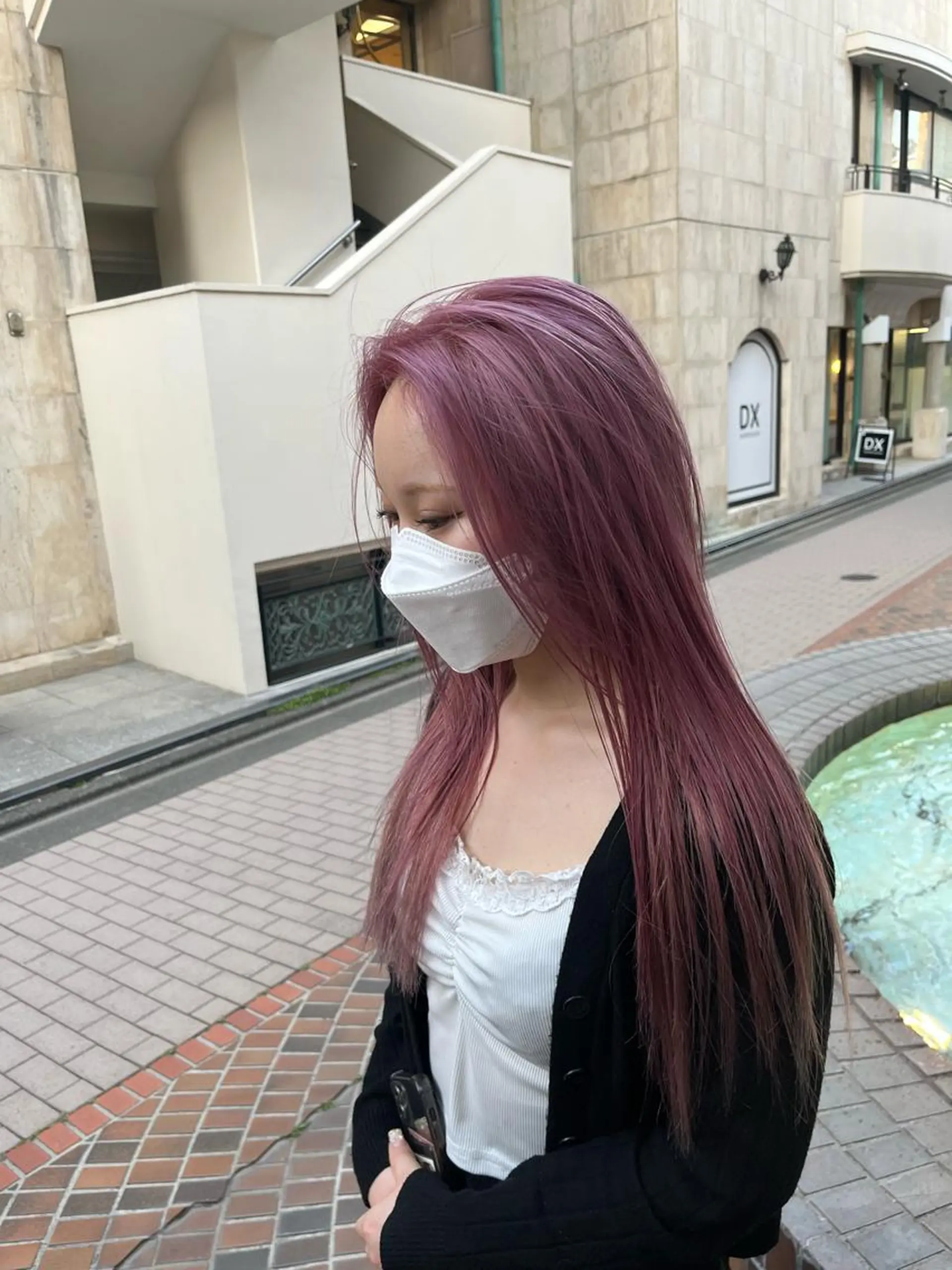 ロング カラー ピンクカラー カット ヘアカラー トリートメント DX所属・✨メンズスタイル✨ Daiのヘアスタイル