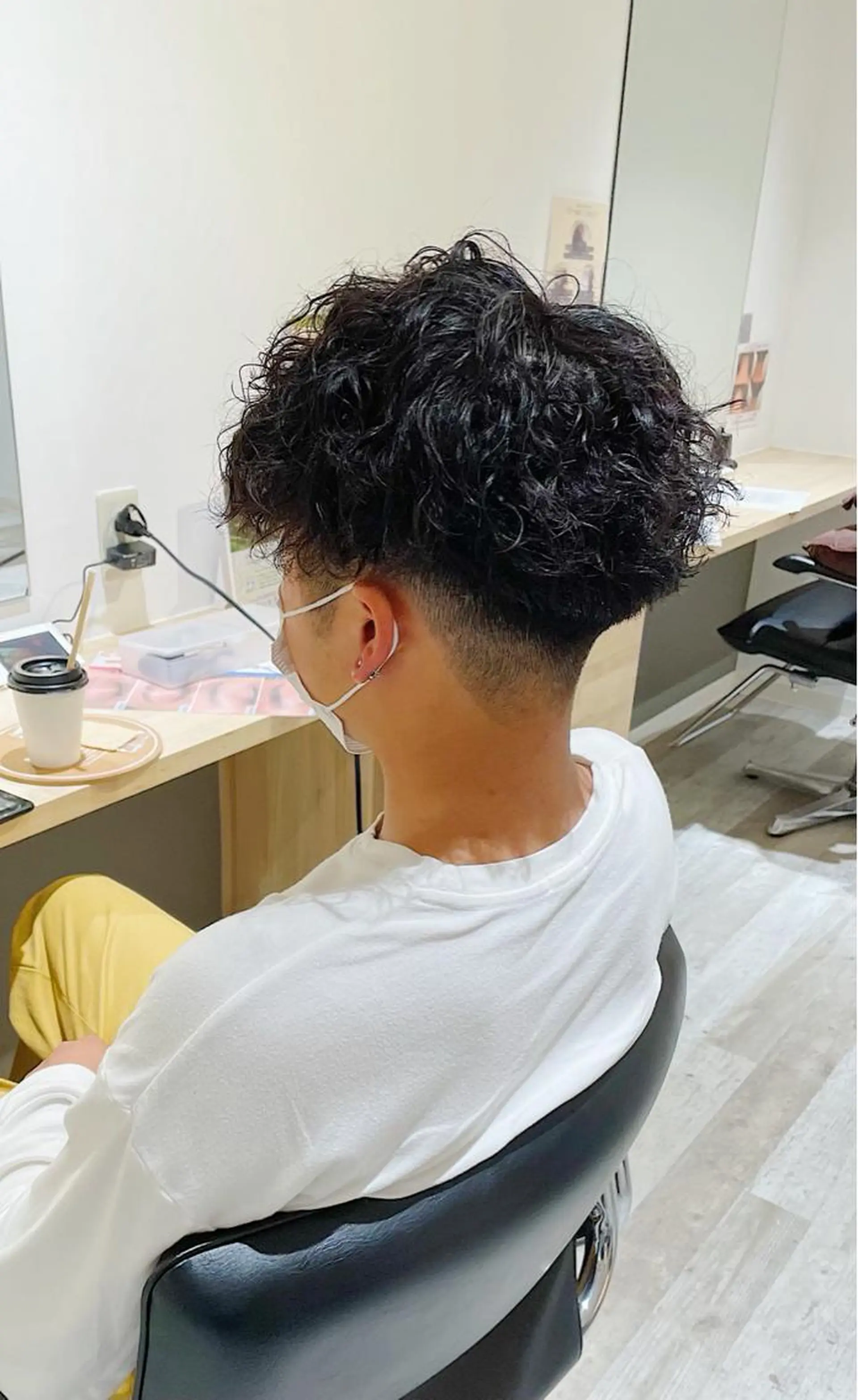 パーマ メンズ 升水 優太のヘアスタイル
