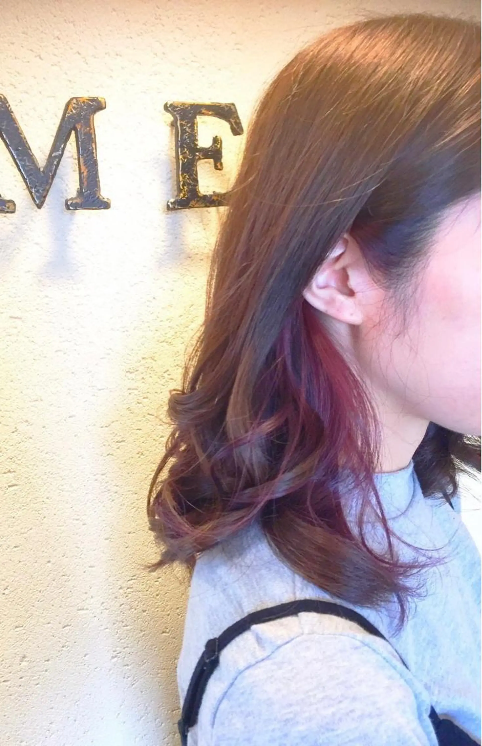 ミディアム カラー アディクシーカラー ブリーチ エドルカラー イルミナカラー インナーカラー ヘアカラー 髪質改善ヘアケア 艶髪特化/上田のヘアスタイル