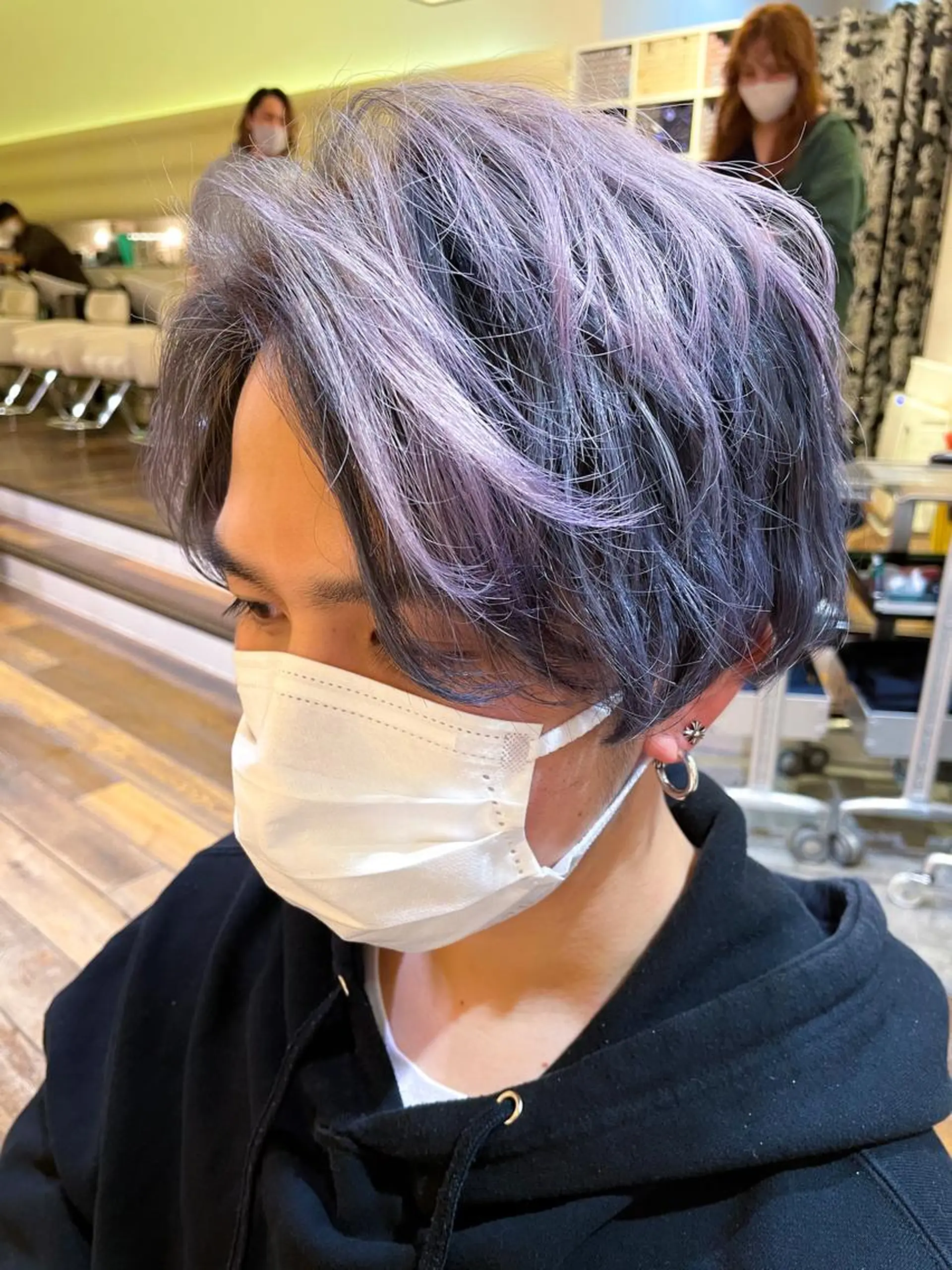 カラー メンズ デザインカラー ハイライト/ブリーチ /綾華のヘアスタイル