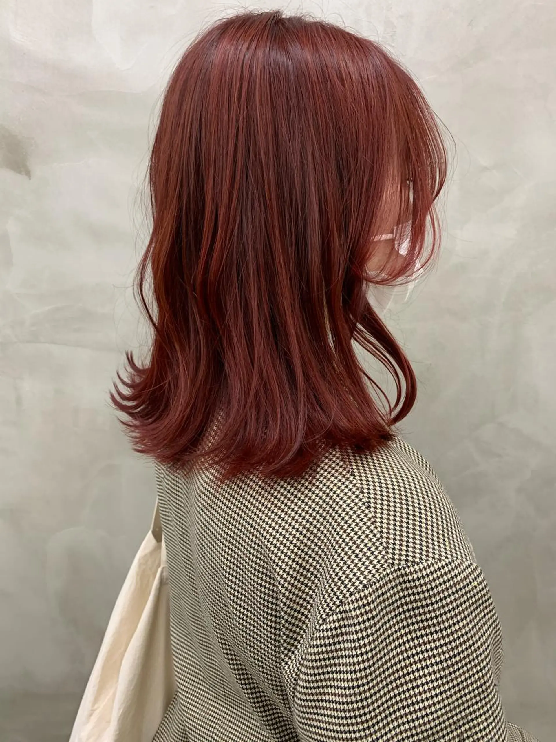 ミディアム カラー レッドカラー カット ヘアカラー トリートメント 🐝 hachi🐝のヘアスタイル