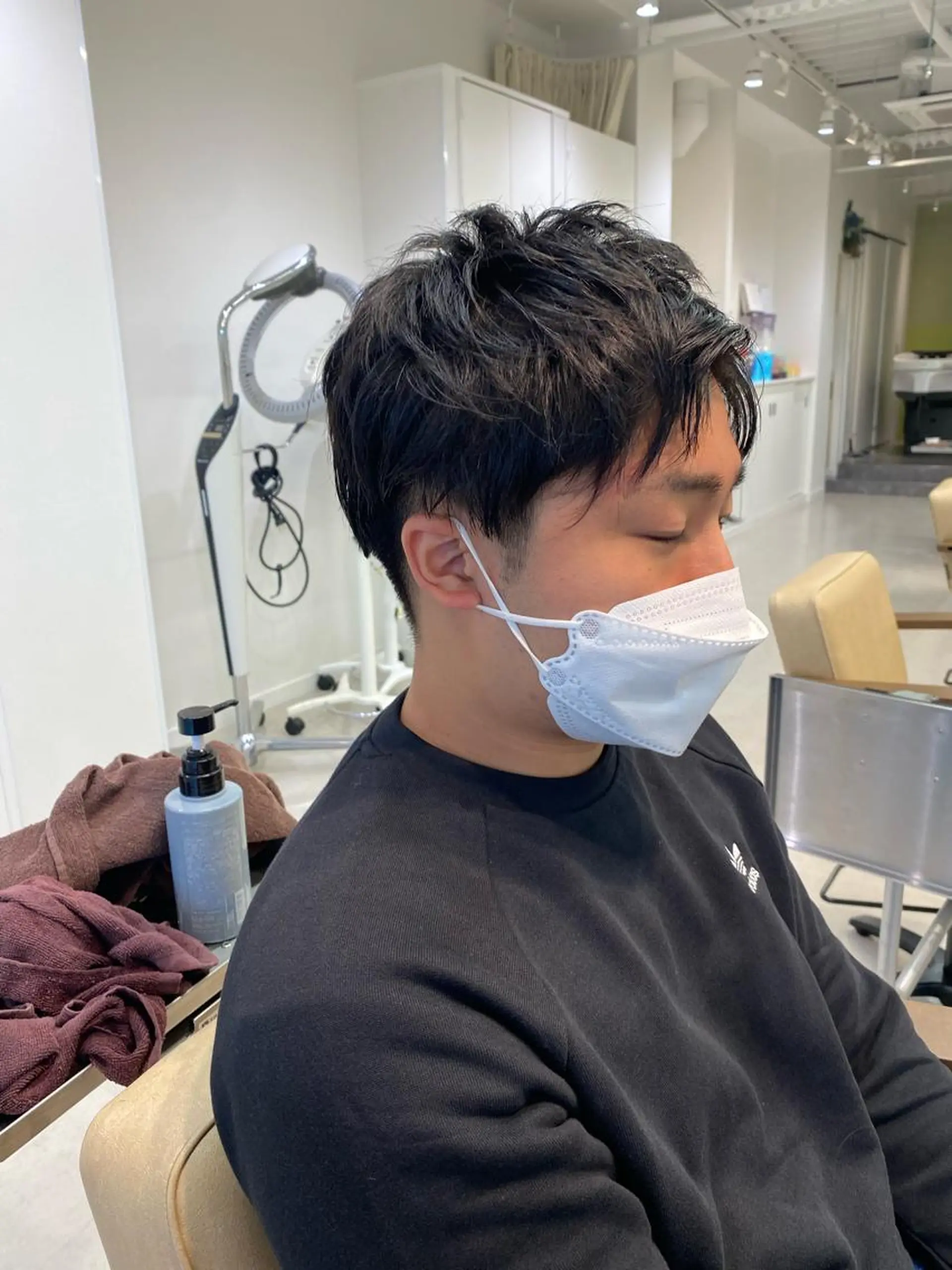 メンズ 刈り上げ 韓国メンズ特化 パーマSatskiのヘアスタイル