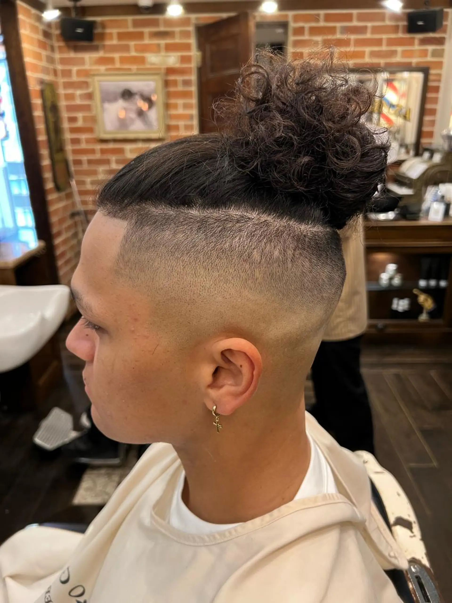 セミロング メンズ 大久保 竣太のヘアスタイル